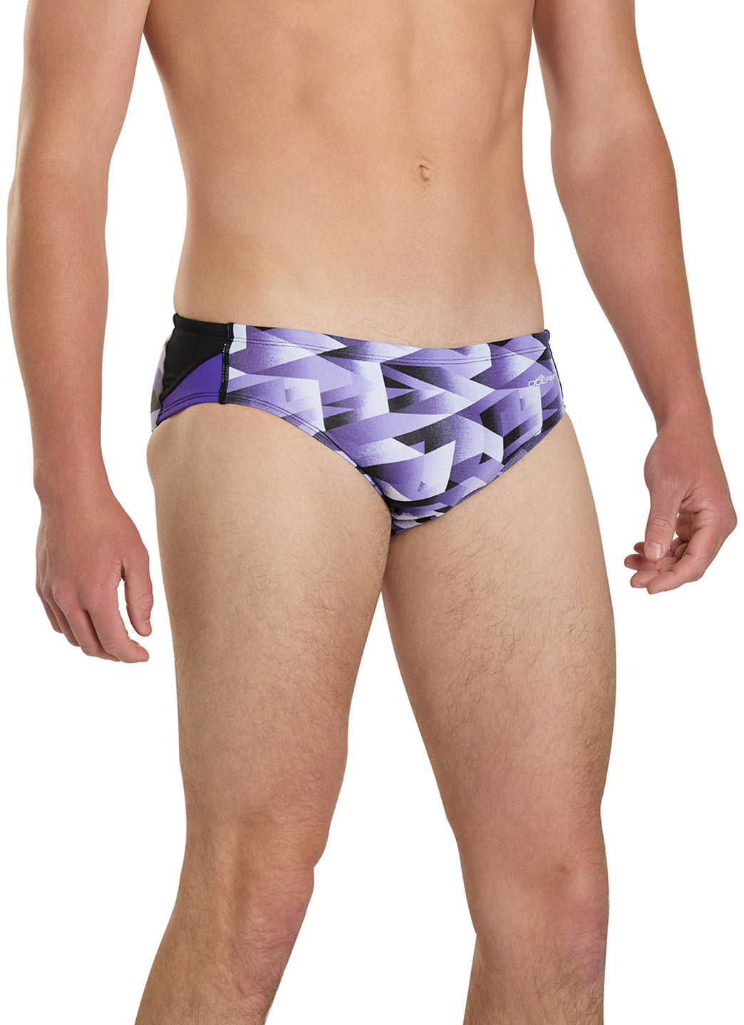 Dolfin Men's Reliance Molten Print Spliced Racer Brief Swimsuit