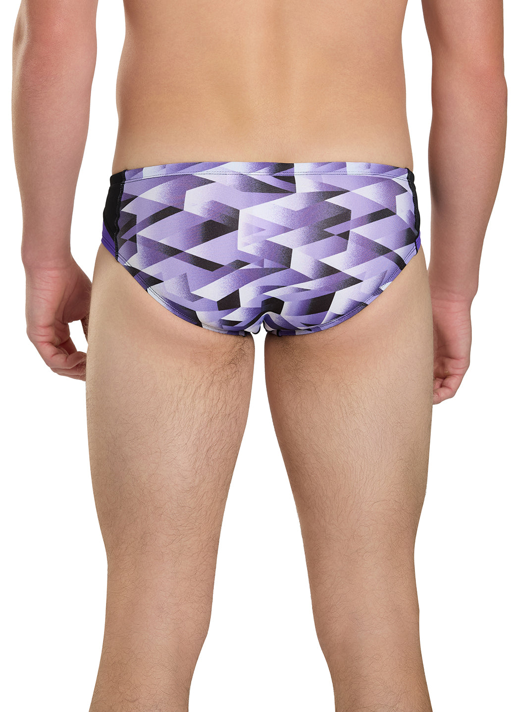Dolfin Men's Reliance Molten Print Spliced Racer Brief Swimsuit