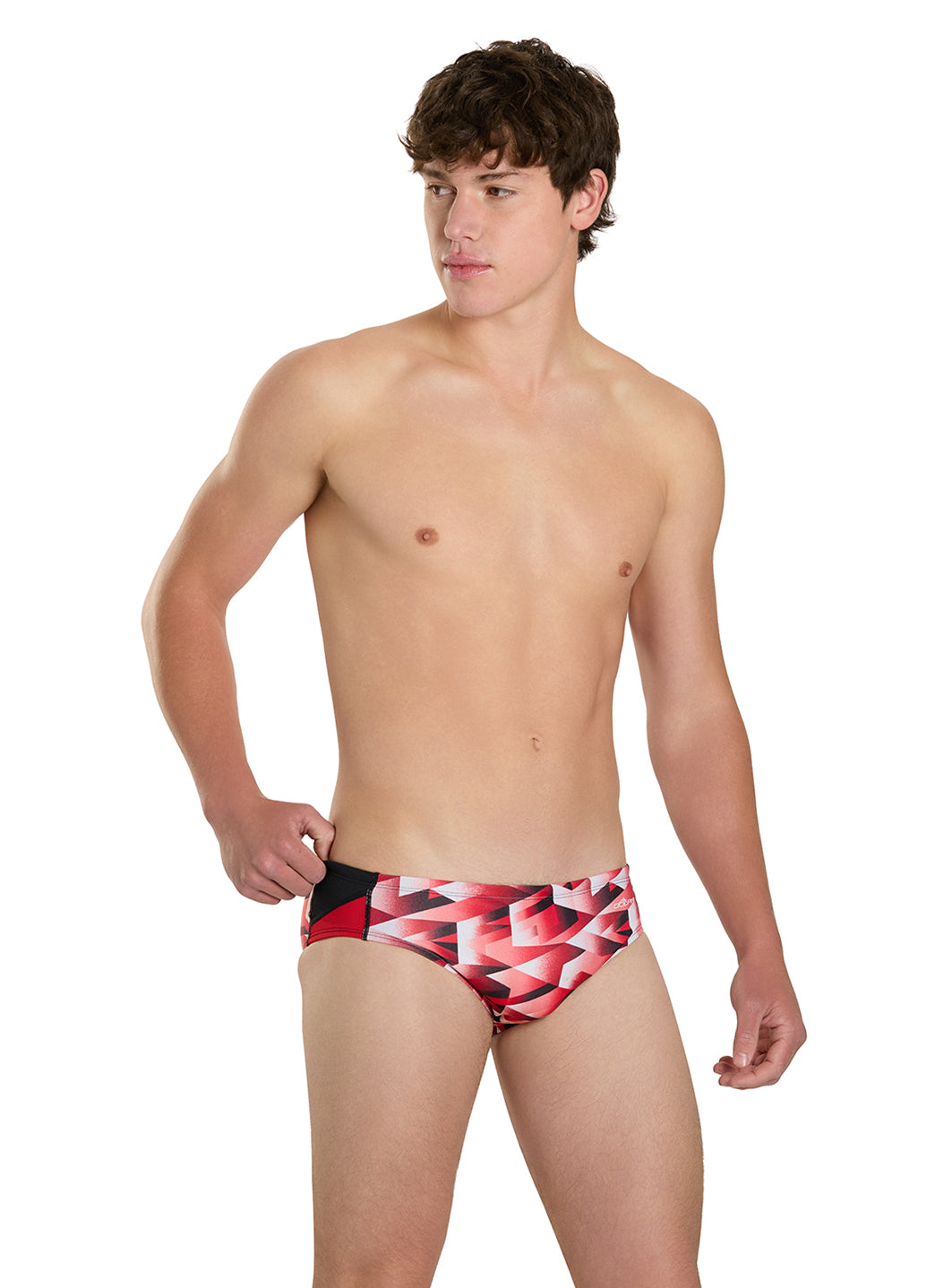 Dolfin Men's Reliance Molten Print Spliced Racer Brief Swimsuit
