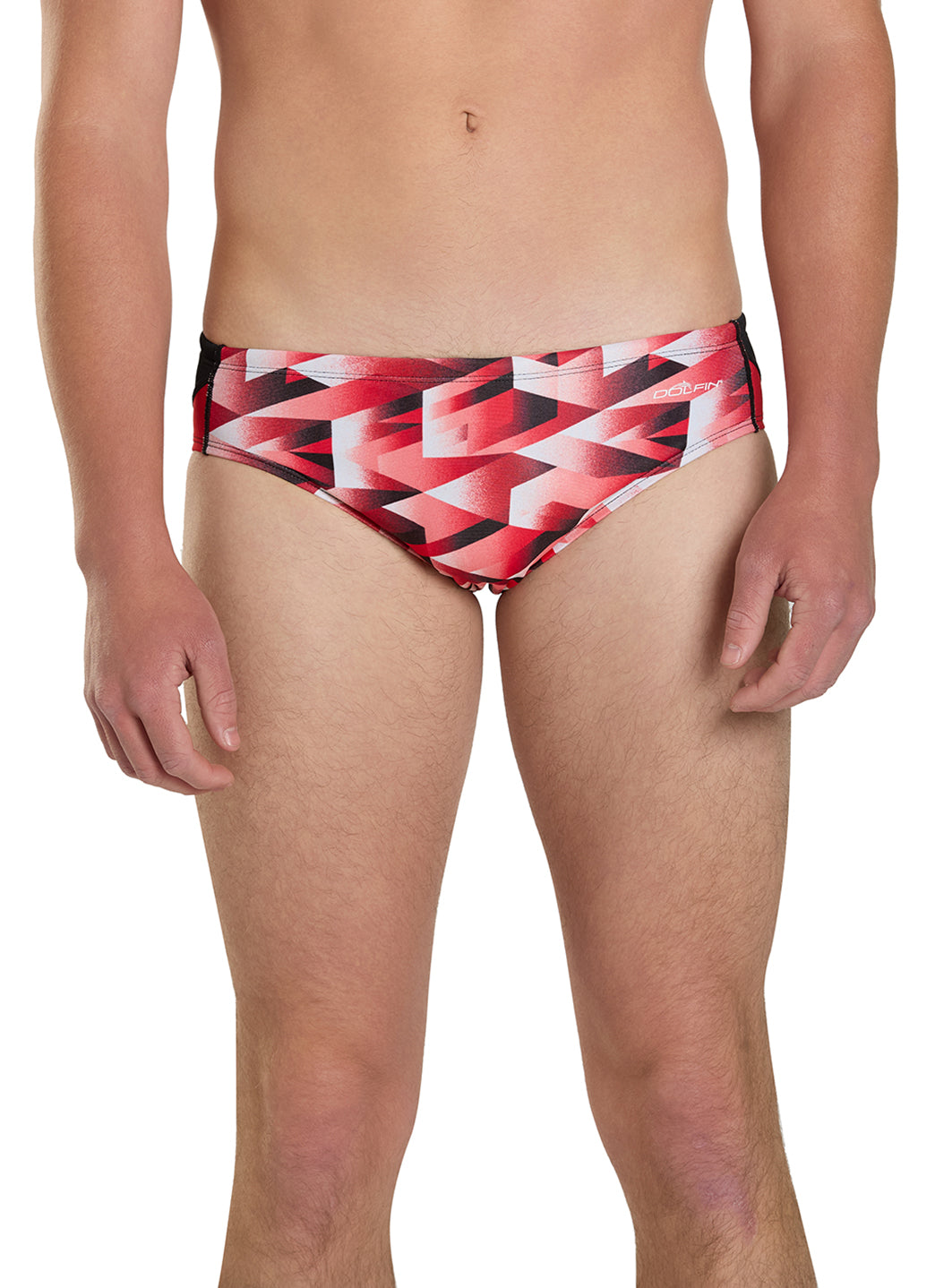 Dolfin Men's Reliance Molten Print Spliced Racer Brief Swimsuit