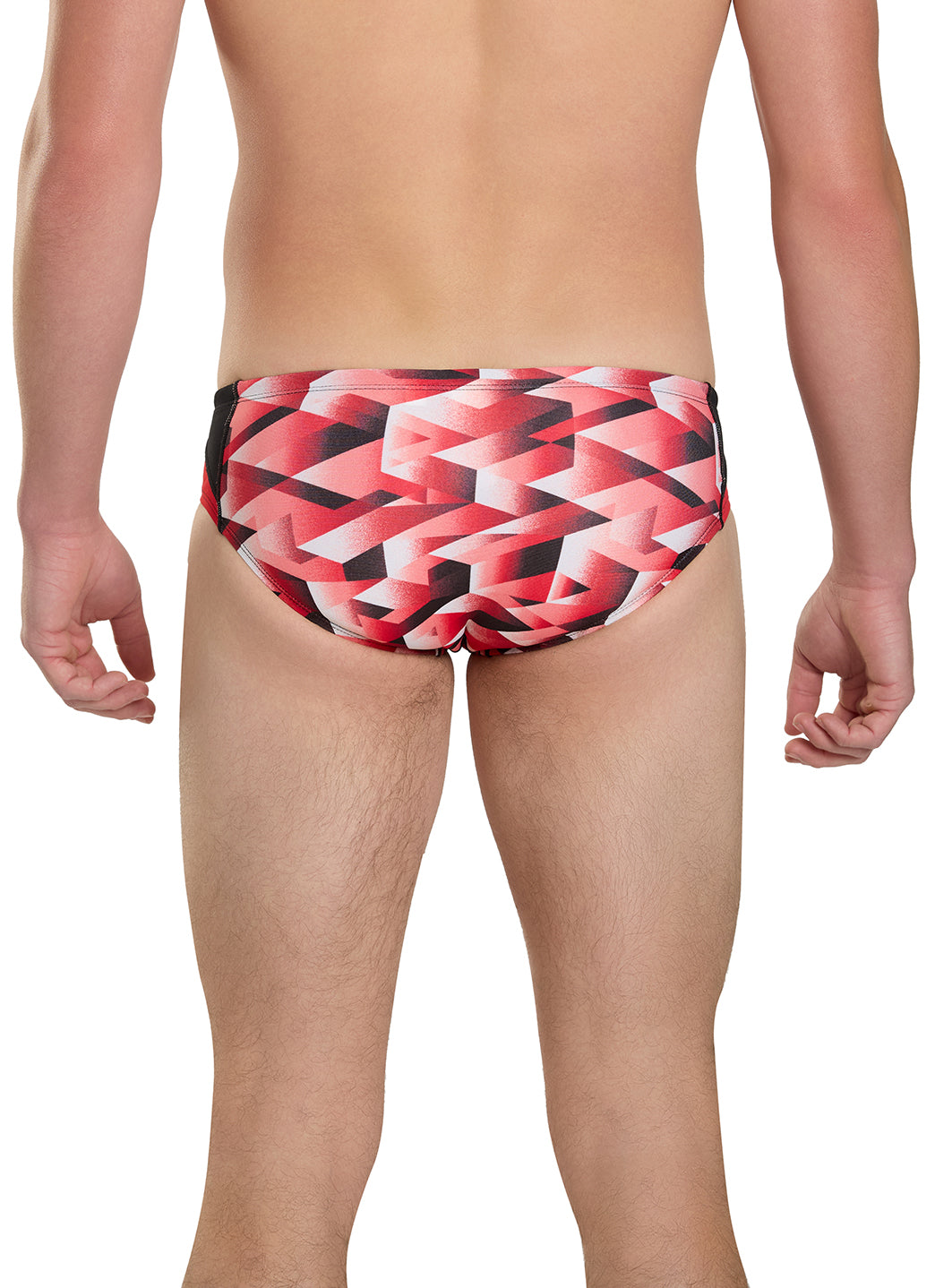 Dolfin Men's Reliance Molten Print Spliced Racer Brief Swimsuit