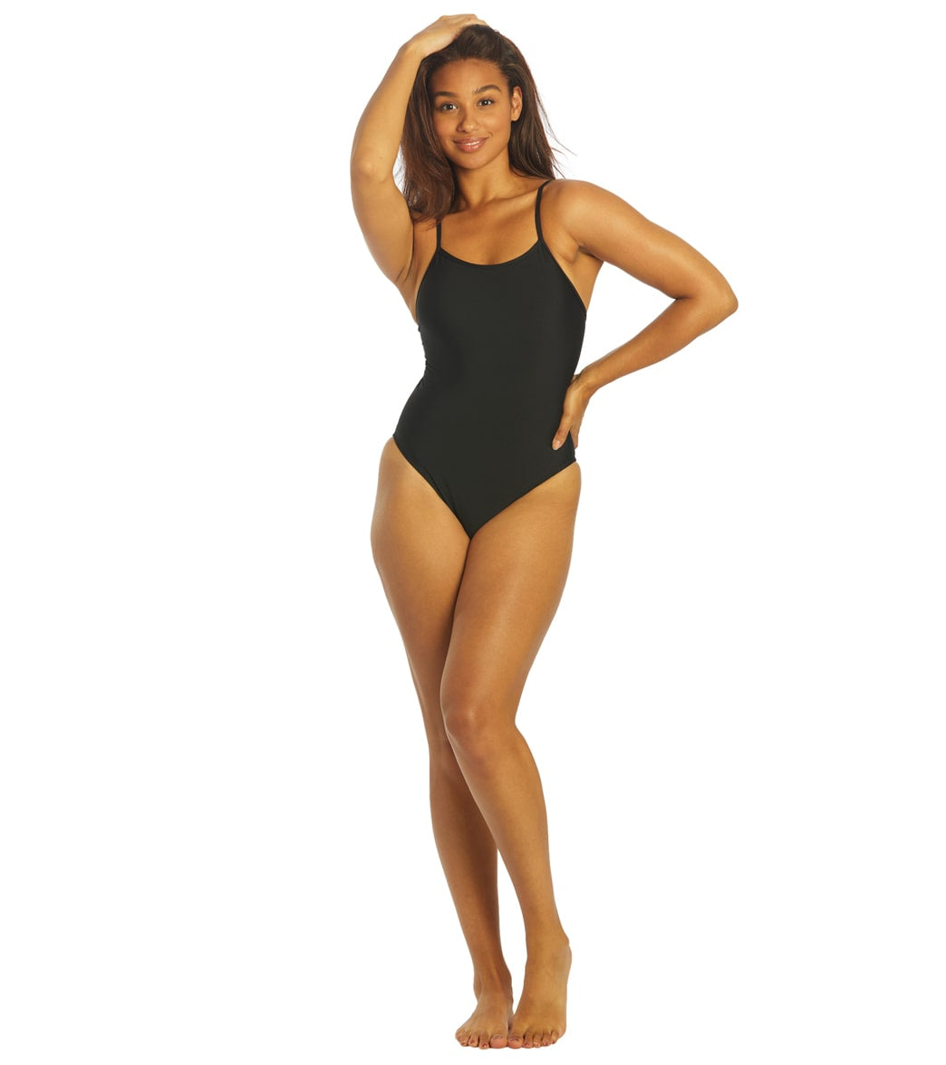 JOLYN Women's Chevy Solid One Piece Swimsuit