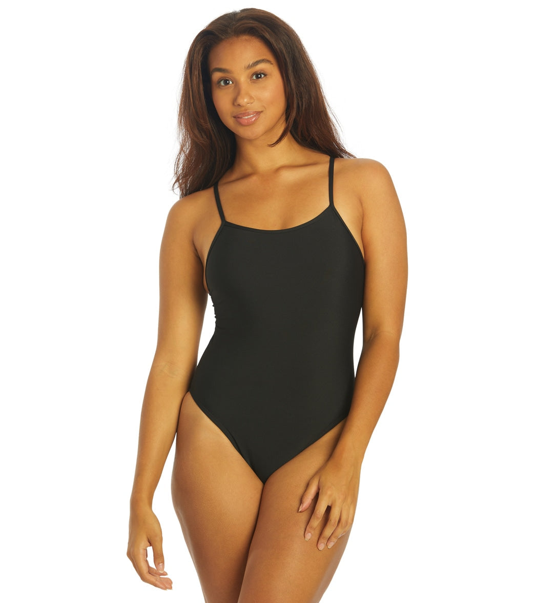 JOLYN Women's Chevy Solid One Piece Swimsuit