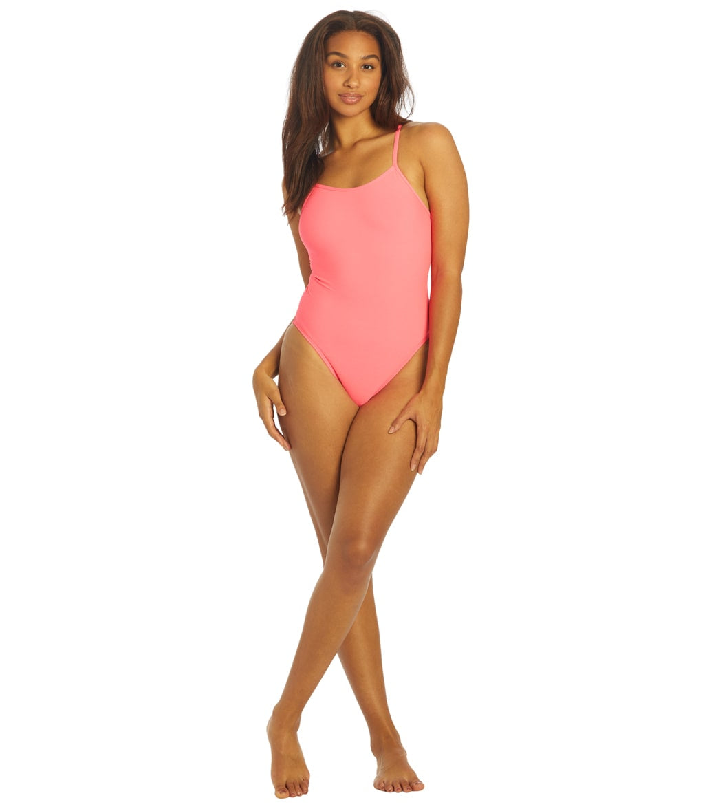 JOLYN Women's Chevy Solid One Piece Swimsuit