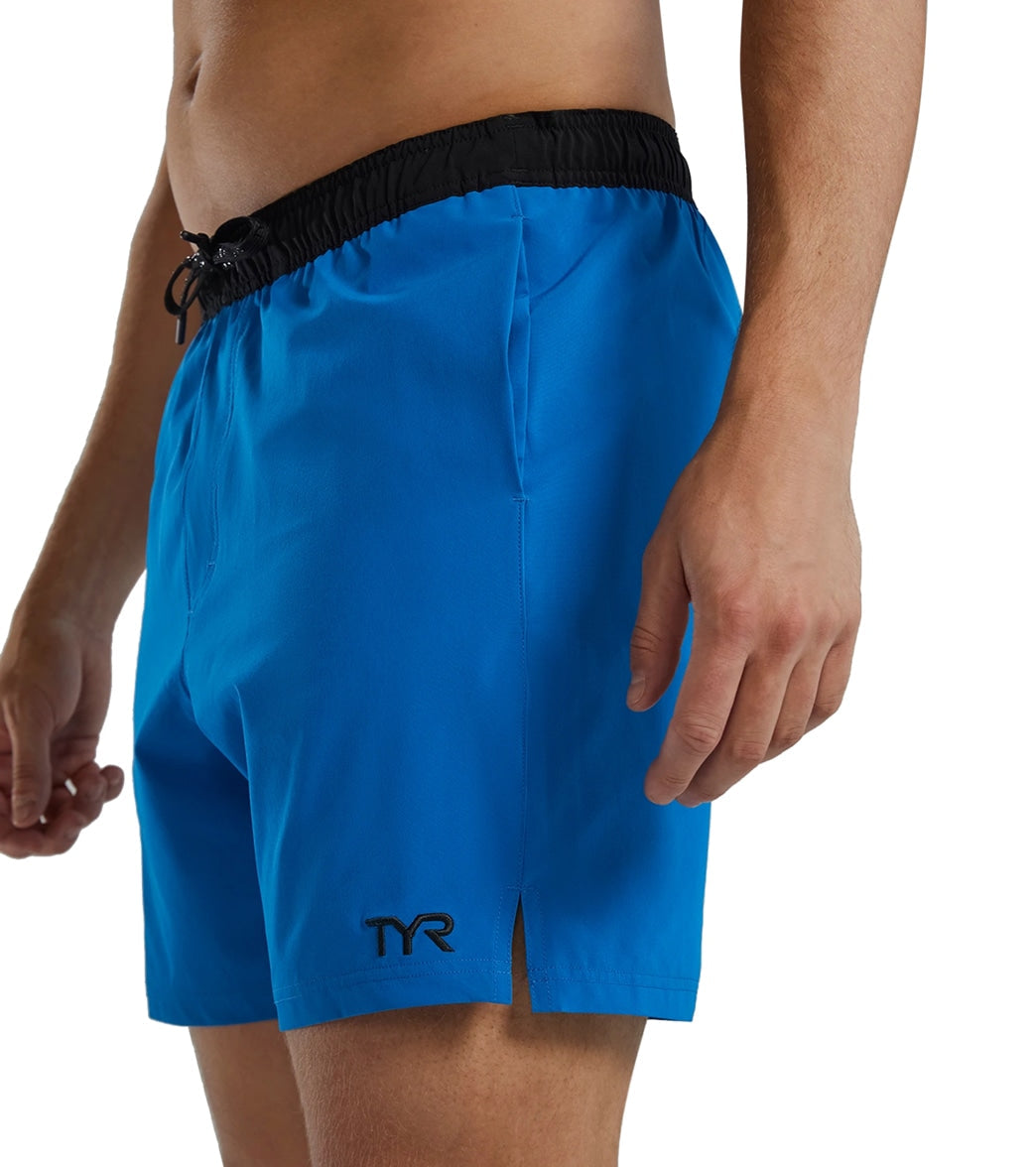 TYR Men's Solid Skua  7" Volley Swim Trunks