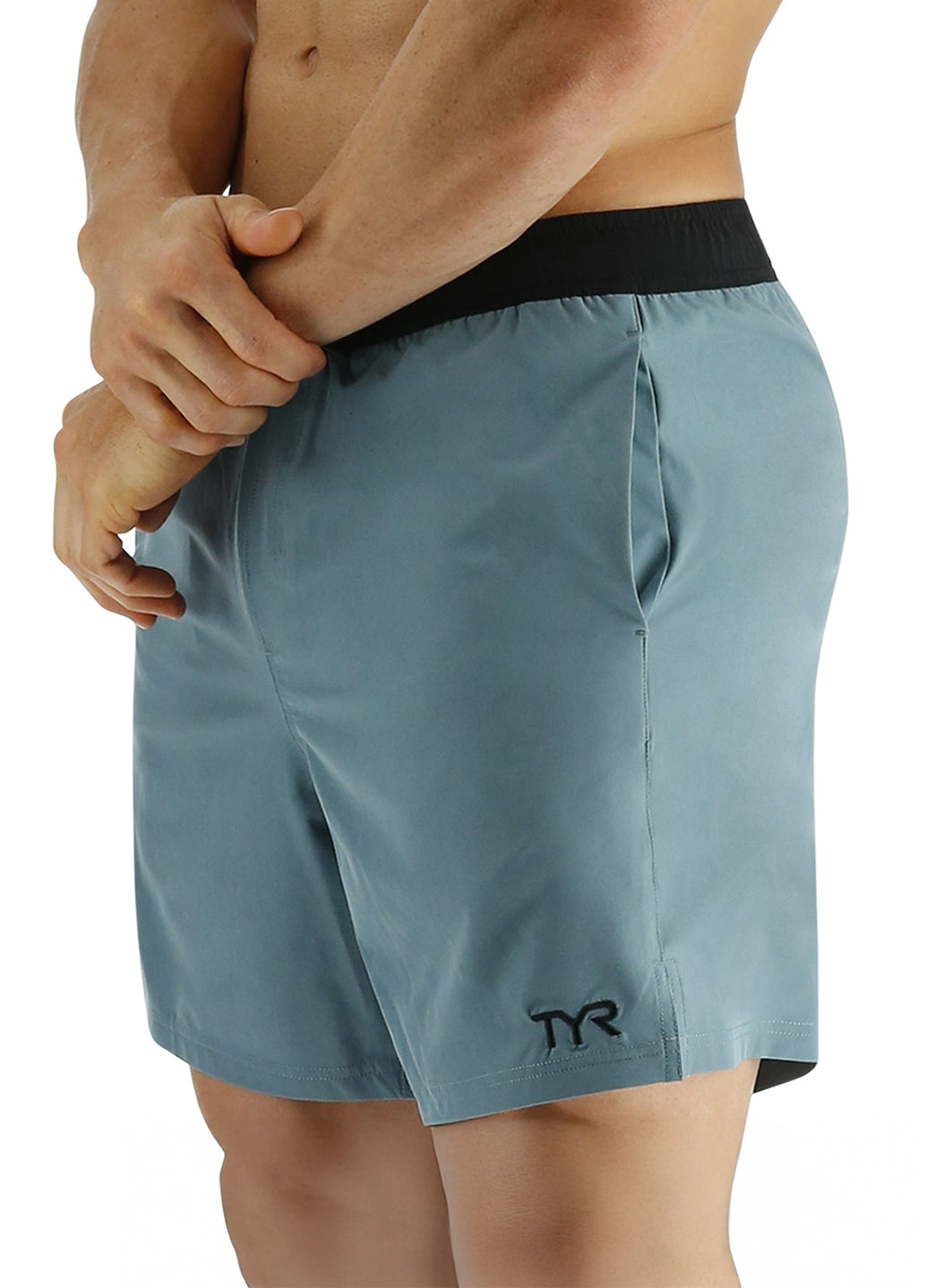 TYR Men's Solid Skua  7" Volley Swim Trunks