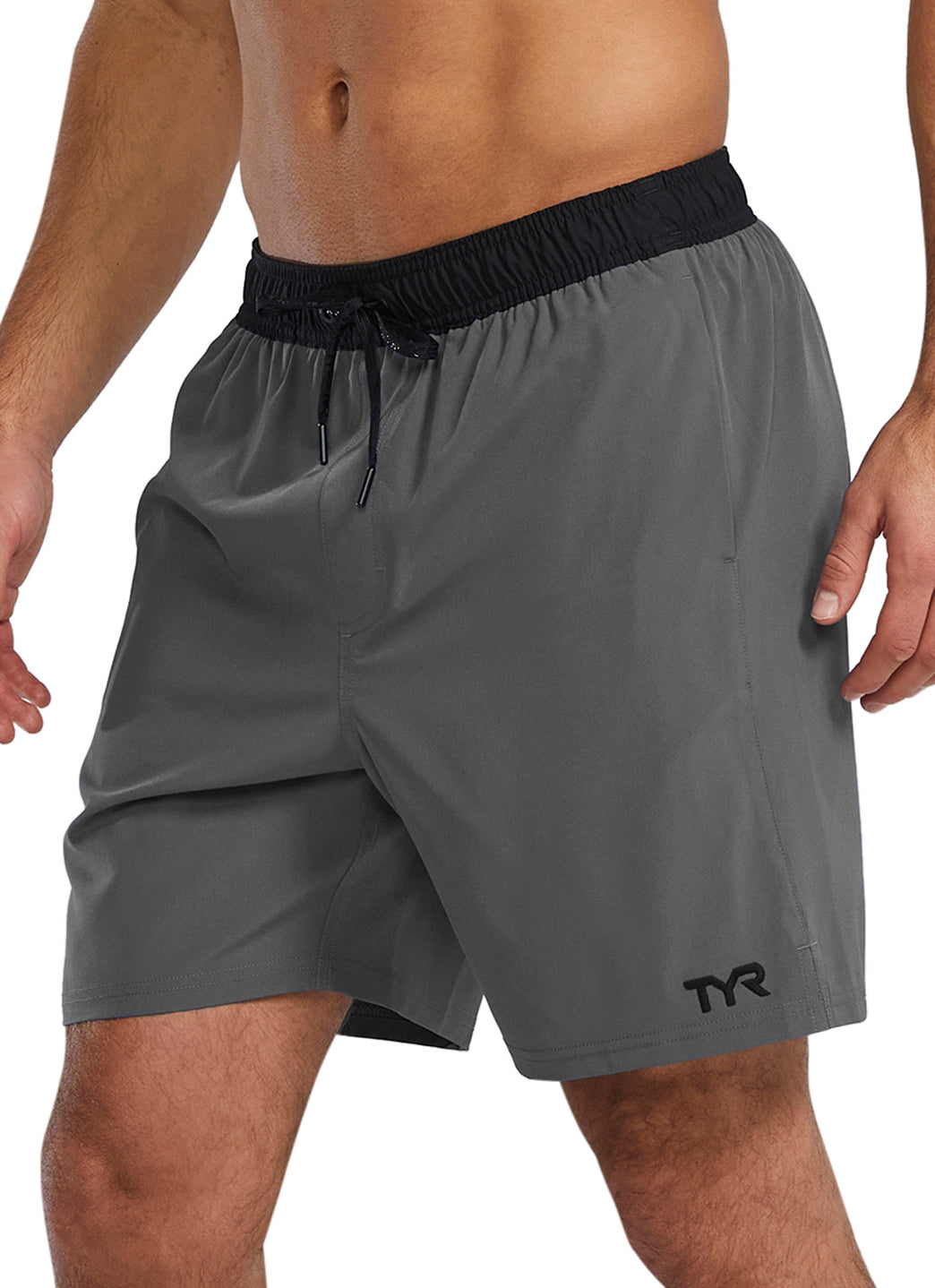 TYR Men's Solid Skua  7" Volley Swim Trunks