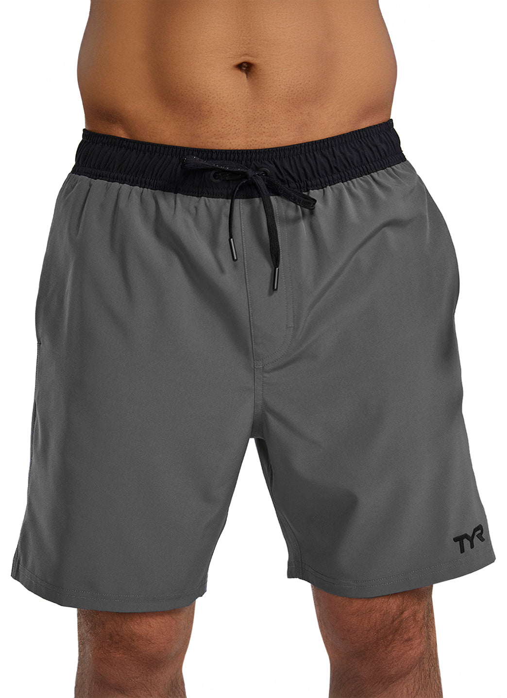 TYR Men's Solid Skua  7" Volley Swim Trunks