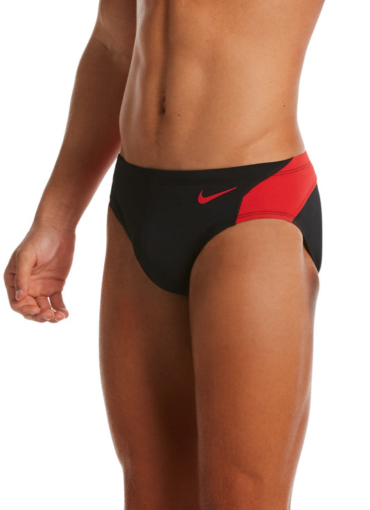 Nike Men's HydraStrong Colorblock Brief Swimsuit