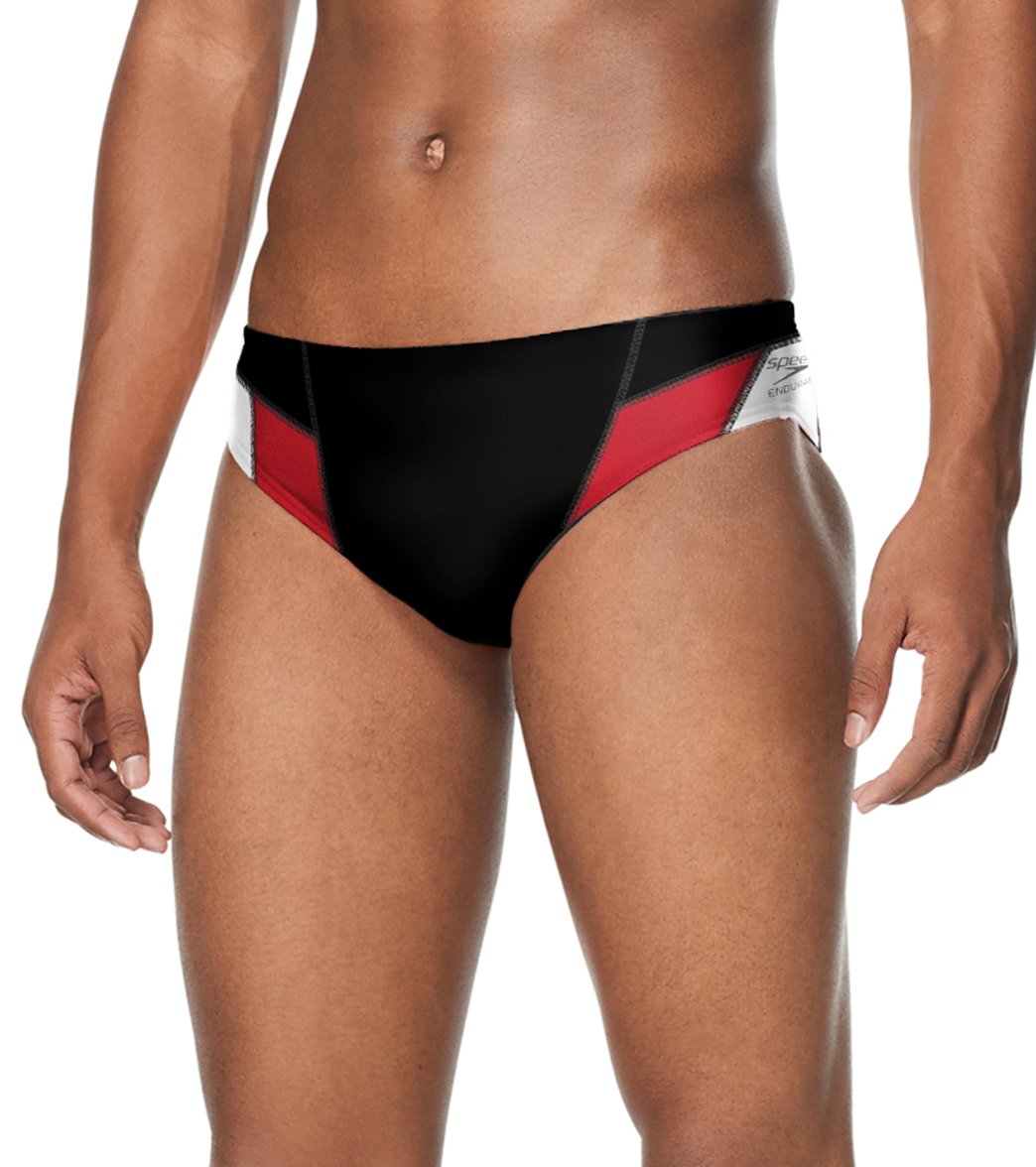 Speedo Men's Edge Splice Brief Swimsuit