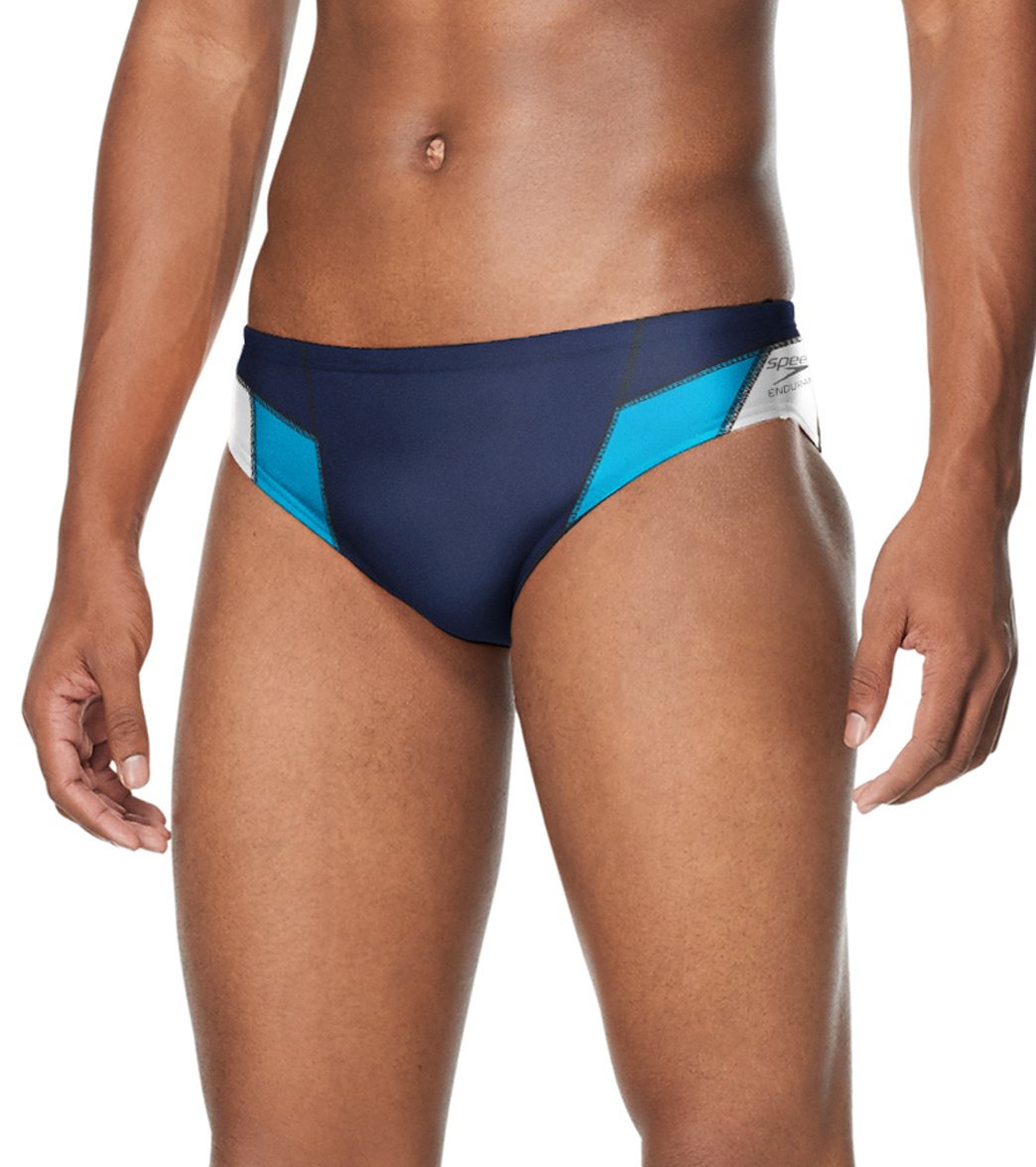 Speedo Men's Edge Splice Brief Swimsuit