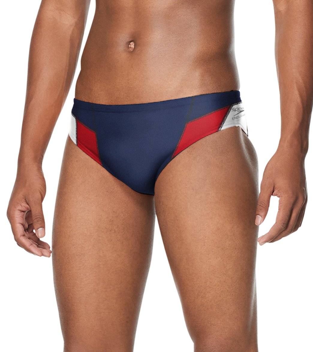 Speedo Men's Edge Splice Brief Swimsuit