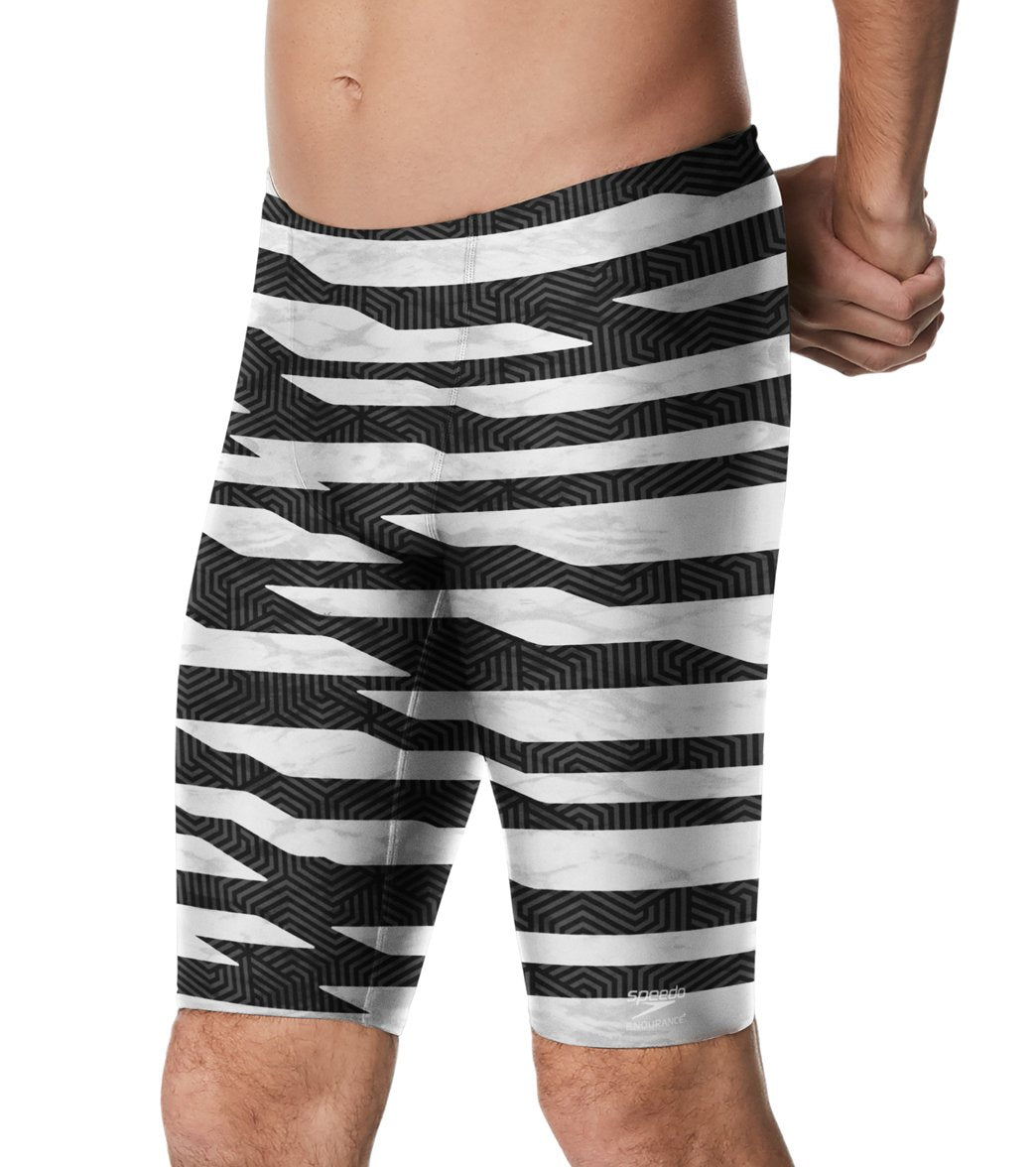 Speedo Men's Contort Stripes Jammer Swimsuit