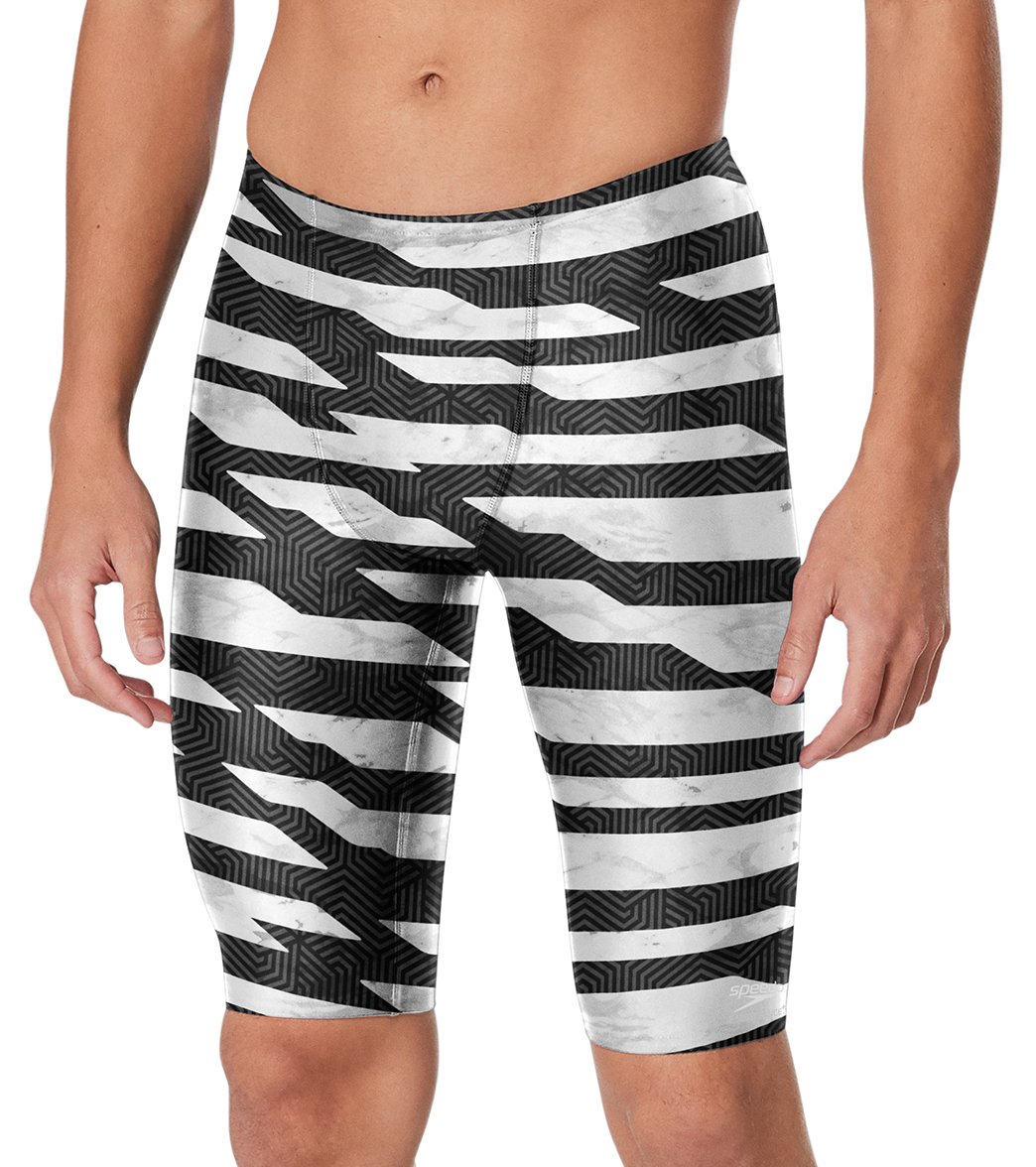 Speedo Men's Contort Stripes Jammer Swimsuit