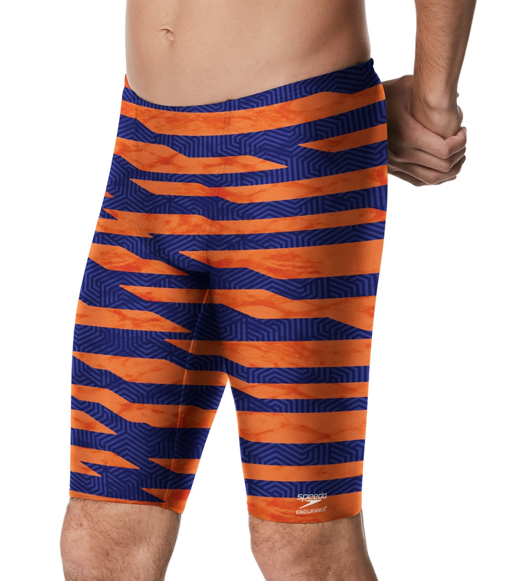Speedo Men's Contort Stripes Jammer Swimsuit