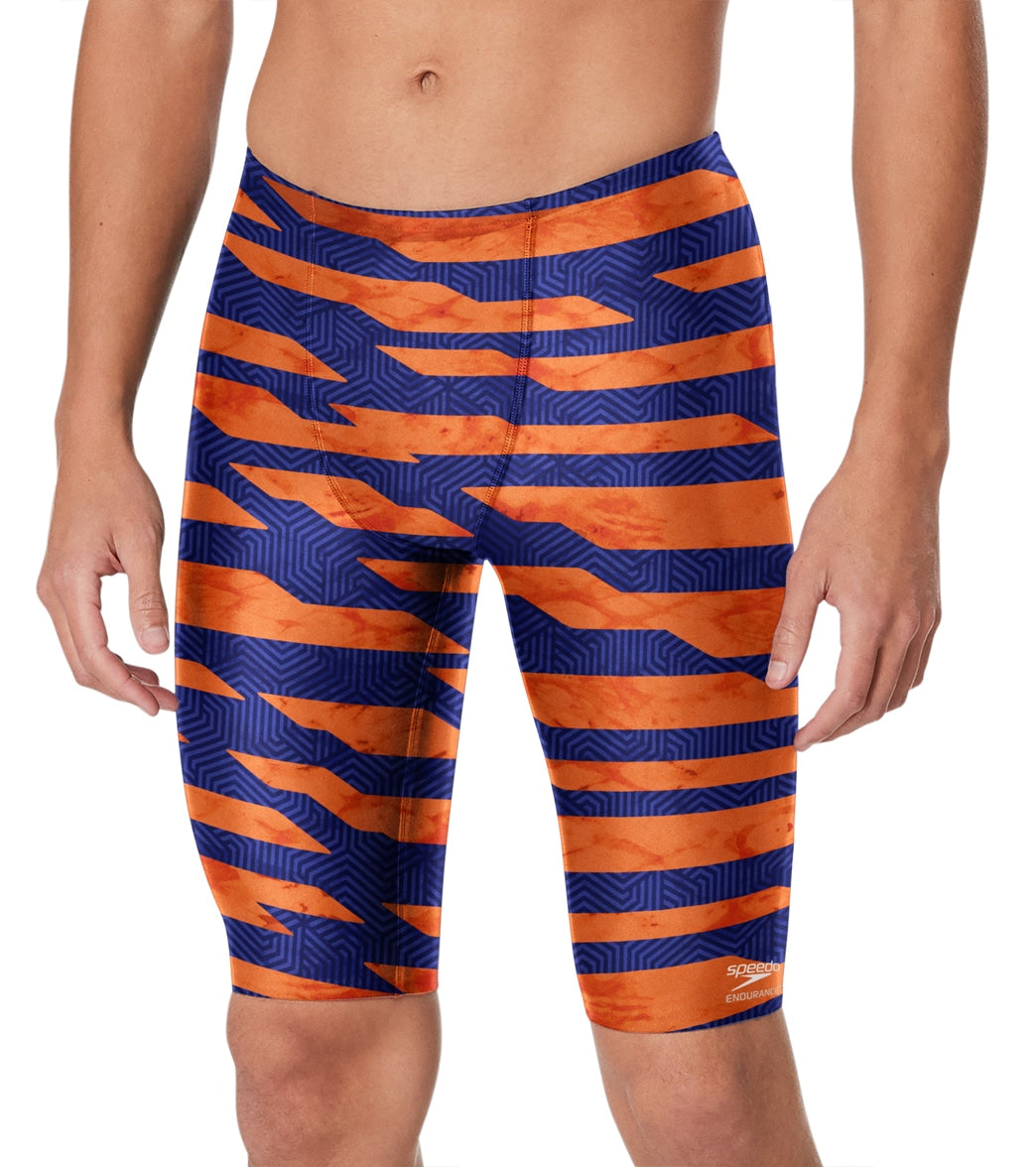 Speedo Men's Contort Stripes Jammer Swimsuit