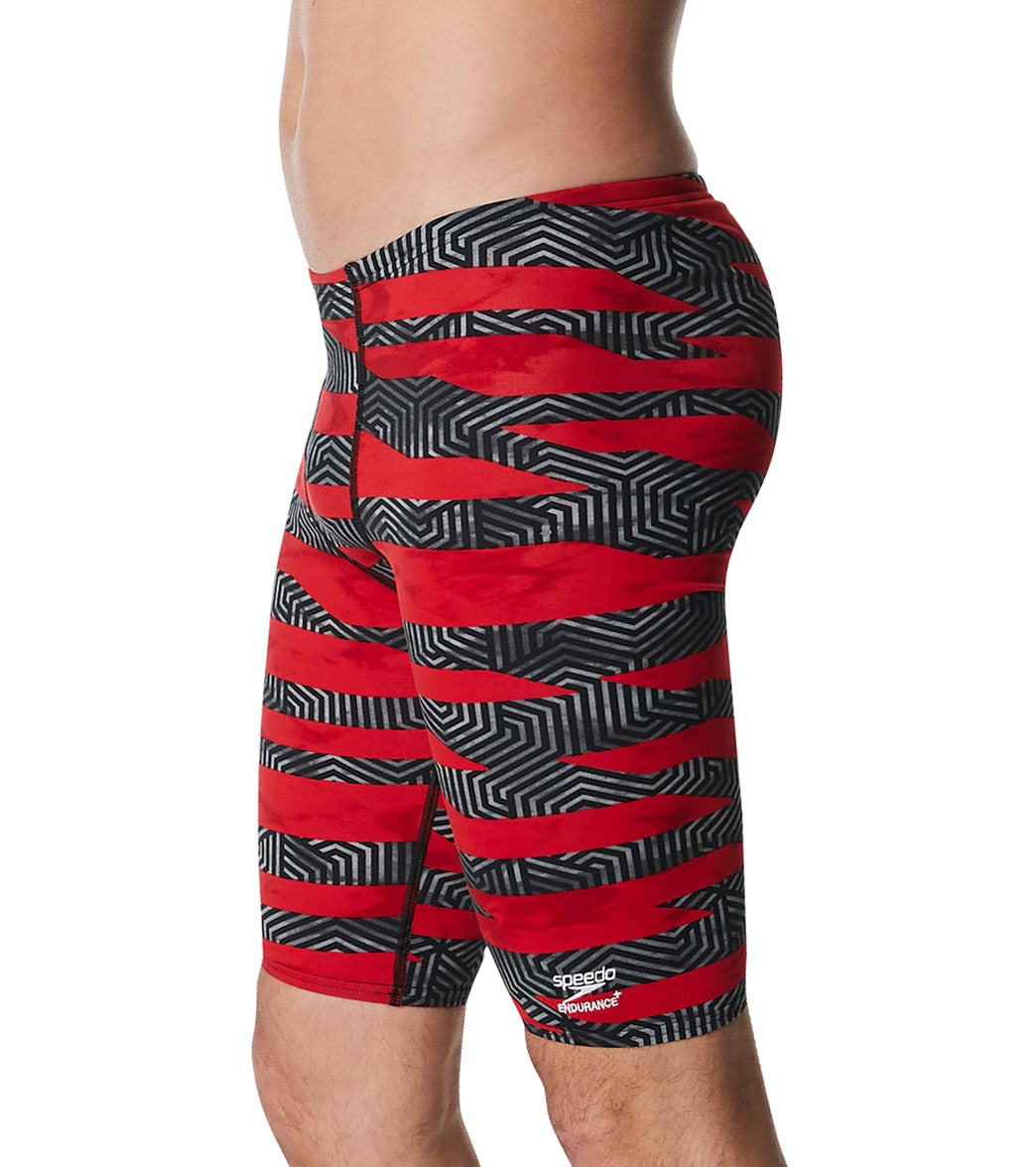 Speedo Men's Contort Stripes Jammer Swimsuit