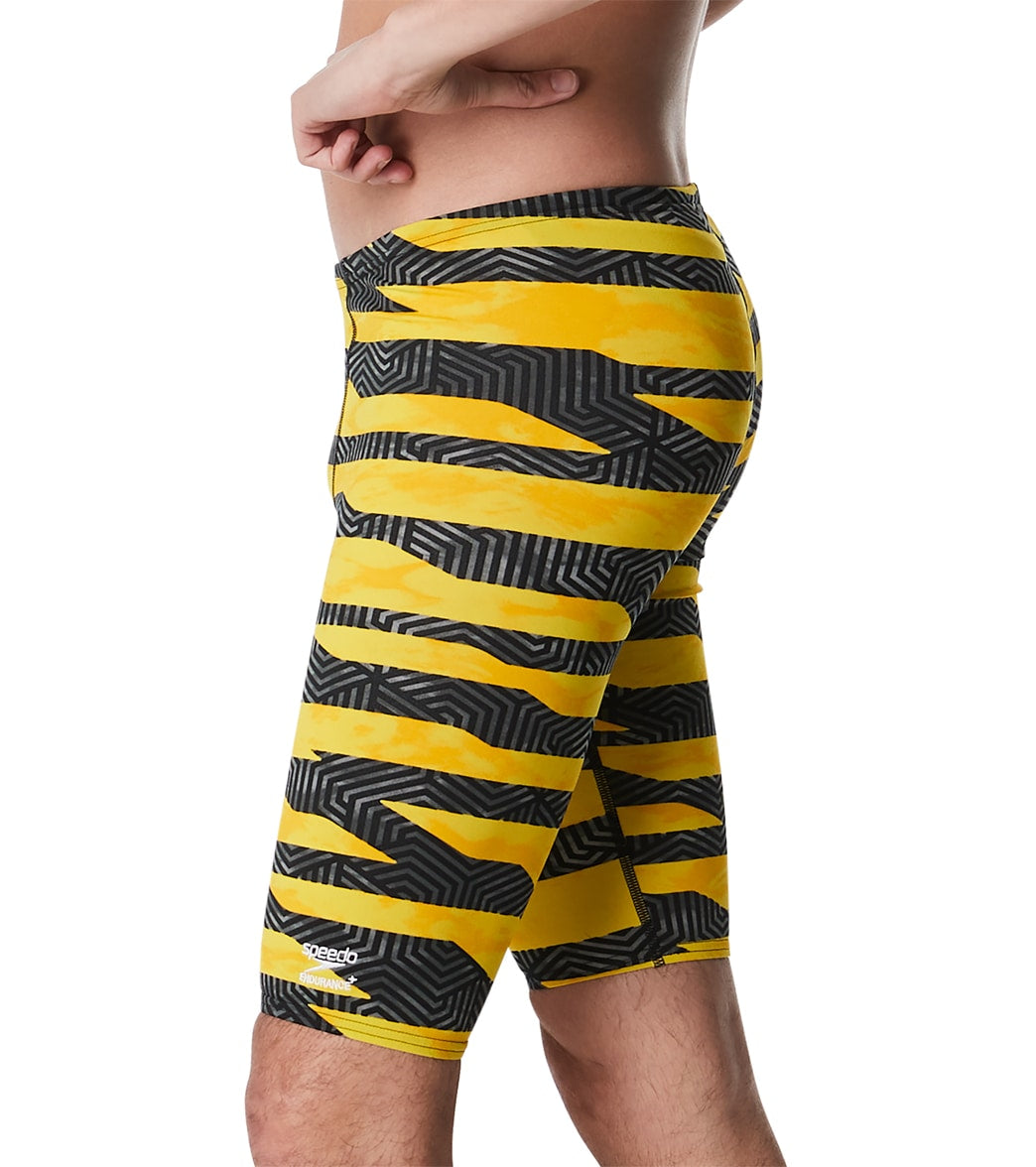 Speedo Men's Contort Stripes Jammer Swimsuit