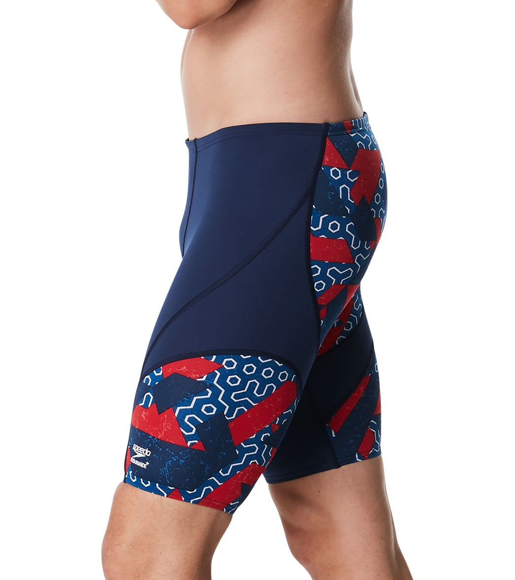 Speedo Men's Ruse Blocks Jammer Swimsuit