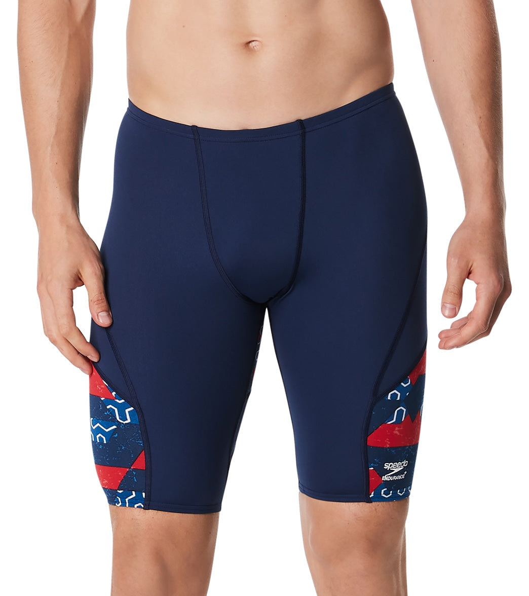 Speedo Men's Ruse Blocks Jammer Swimsuit