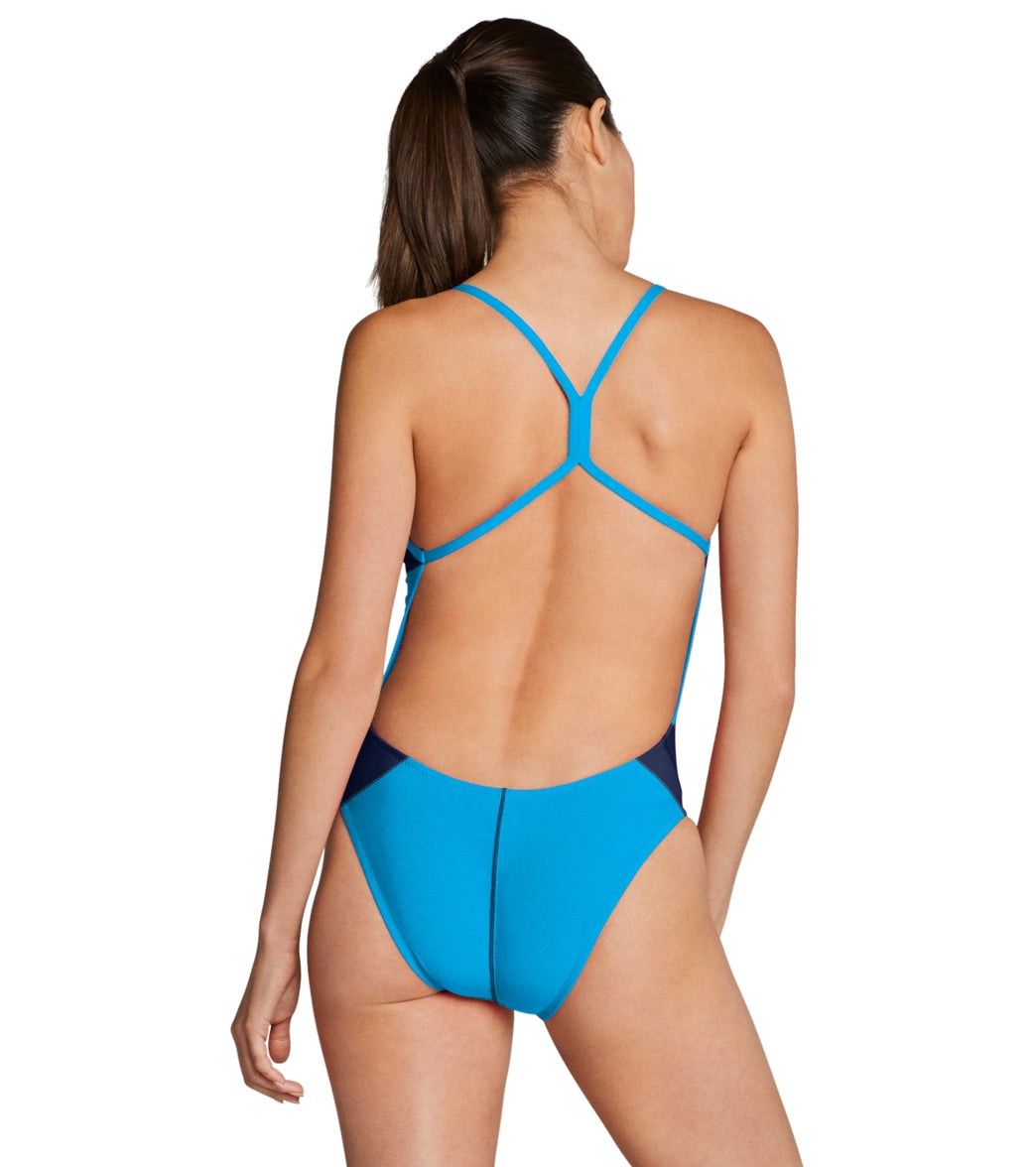Speedo Women's Edge Splice One Back One Piece Swimsuit