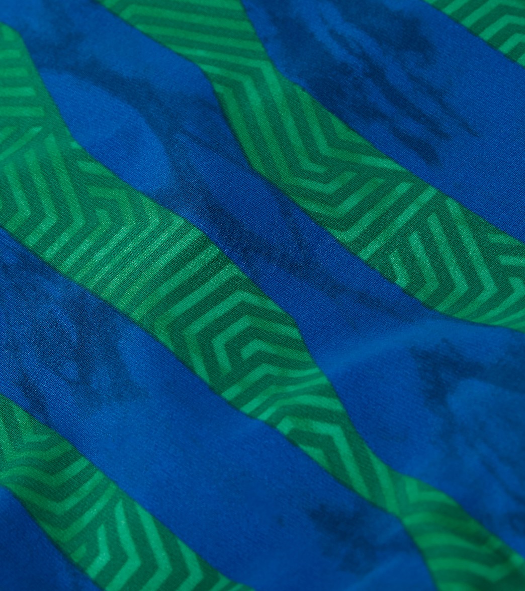 Speedo Women's Contort Stripes Crossback One Piece Swimsuit