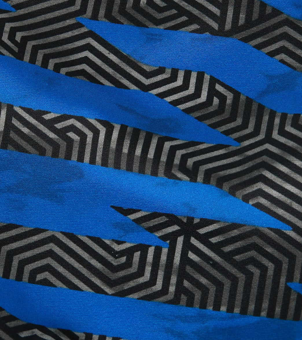 Speedo Women's Contort Stripes Crossback One Piece Swimsuit