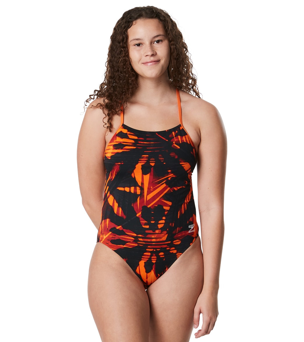 Speedo Women's Reflected One Back One Piece Swimsuit