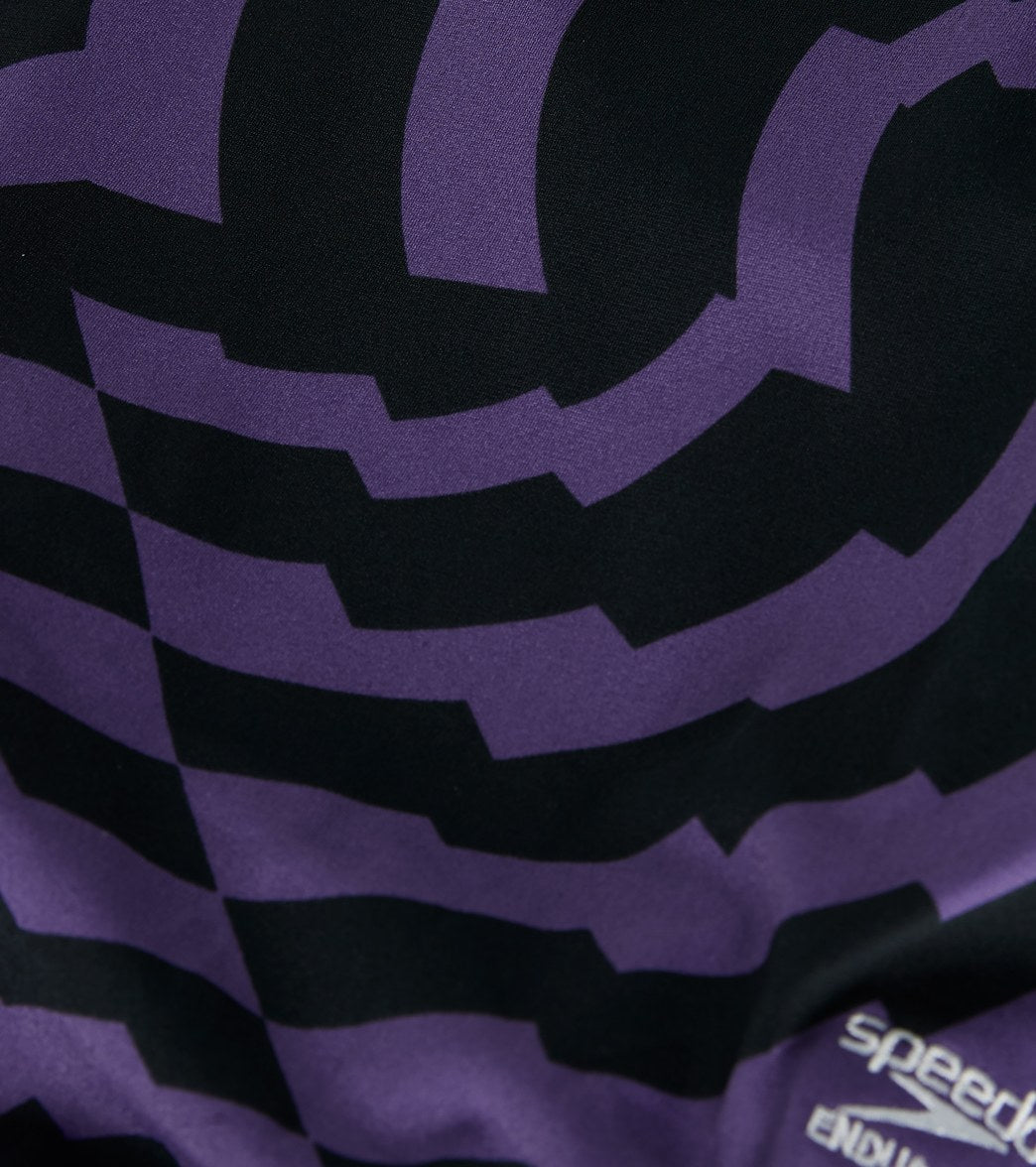 Speedo Women's Vortex Maze Crossback One Piece Swimsuit