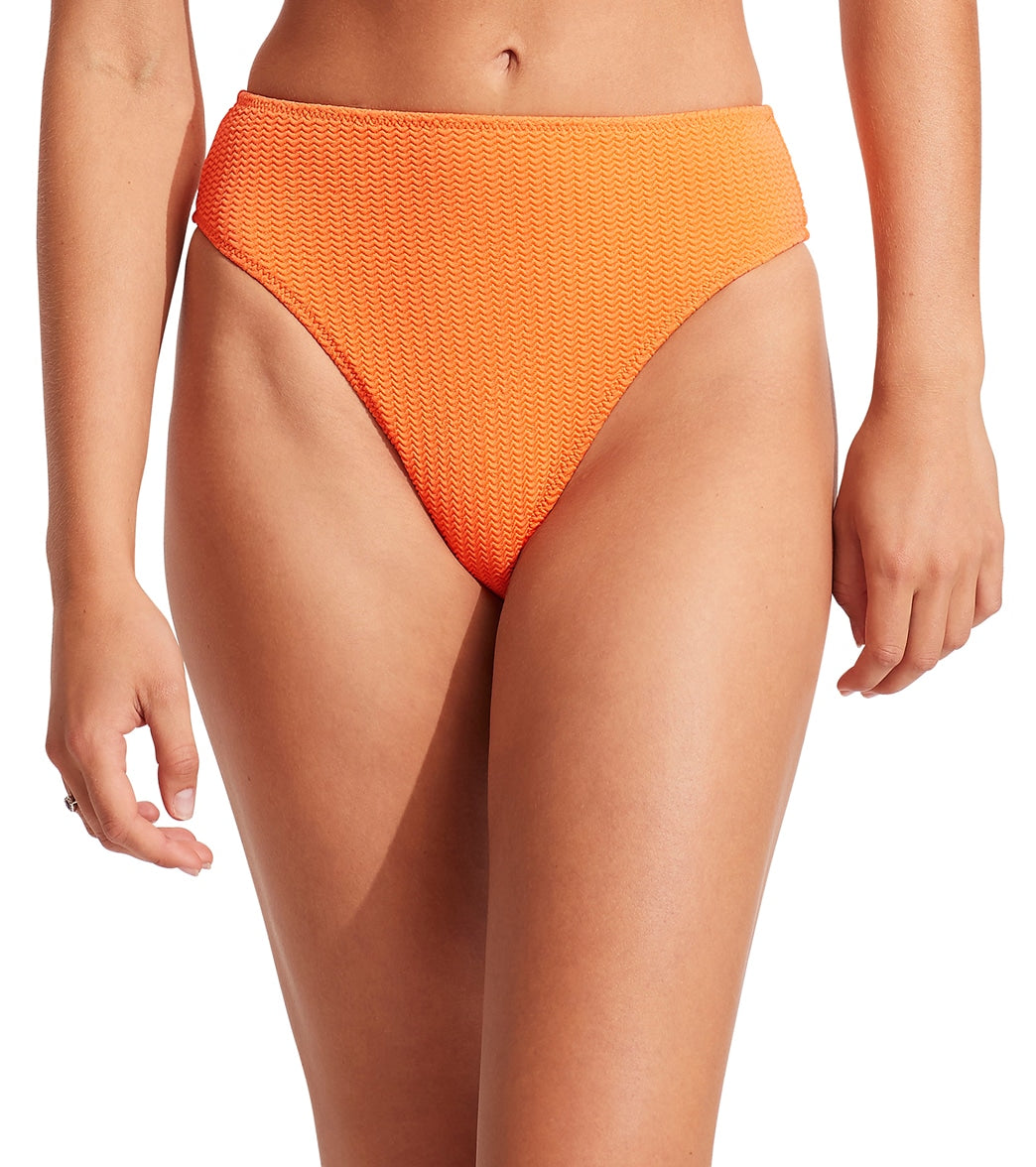 Seafolly Women's Sea Dive High Rise Bikini Bottom