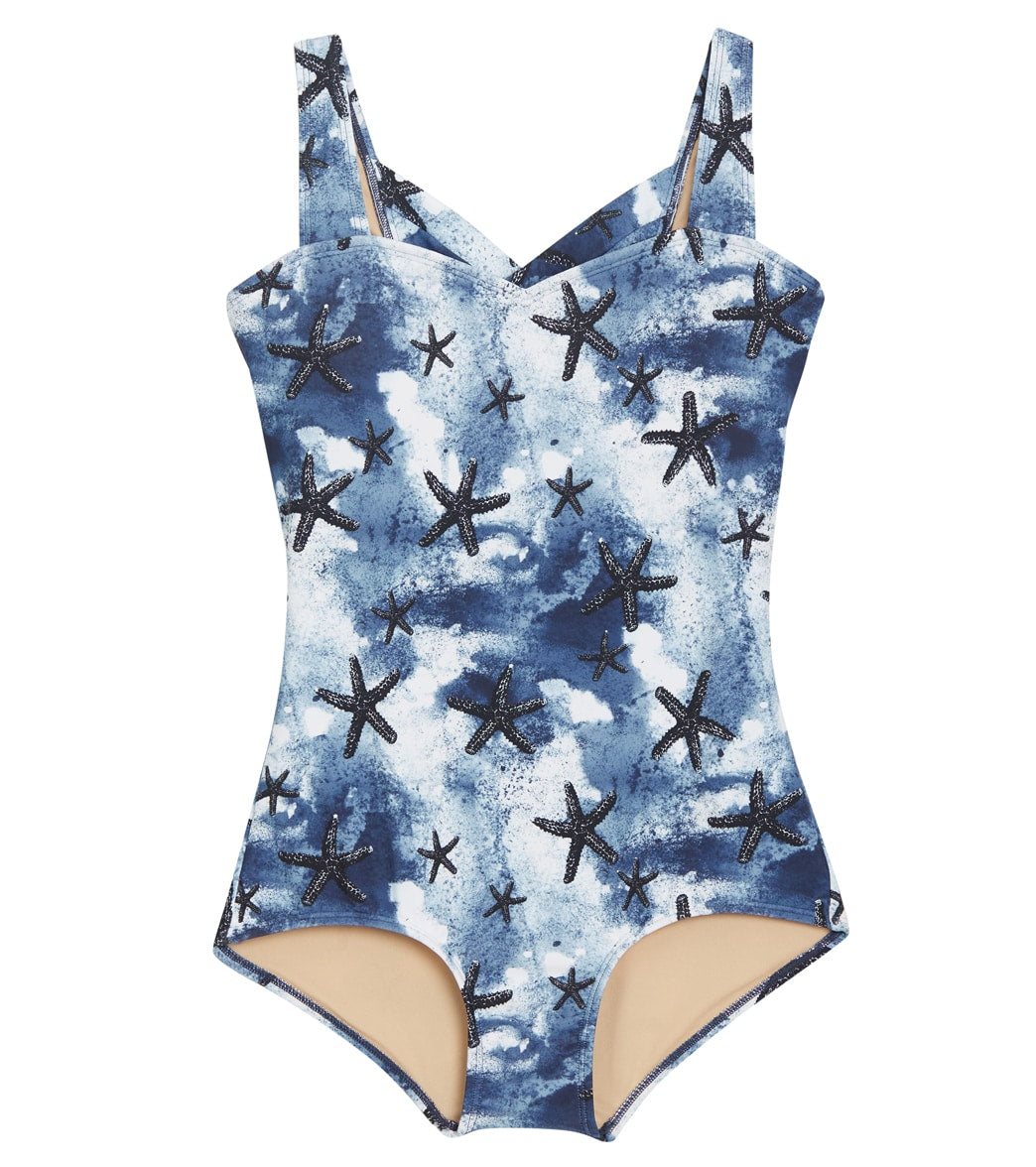 Sporti Sanibel Island Moderate Printed Sweetheart One Piece Swimsuit