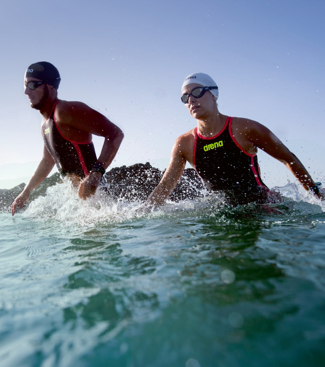 Arena Men's Powerskin R-evo+ Open Water Closed Back Tech Suit Swimsuit