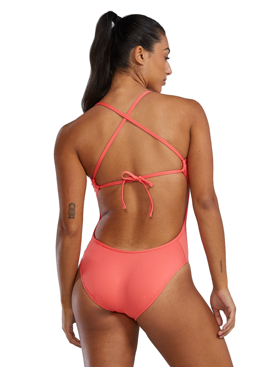 TYR Women's Solid Tieback Durafast Elite Crosscutfit One Piece Swimsuit