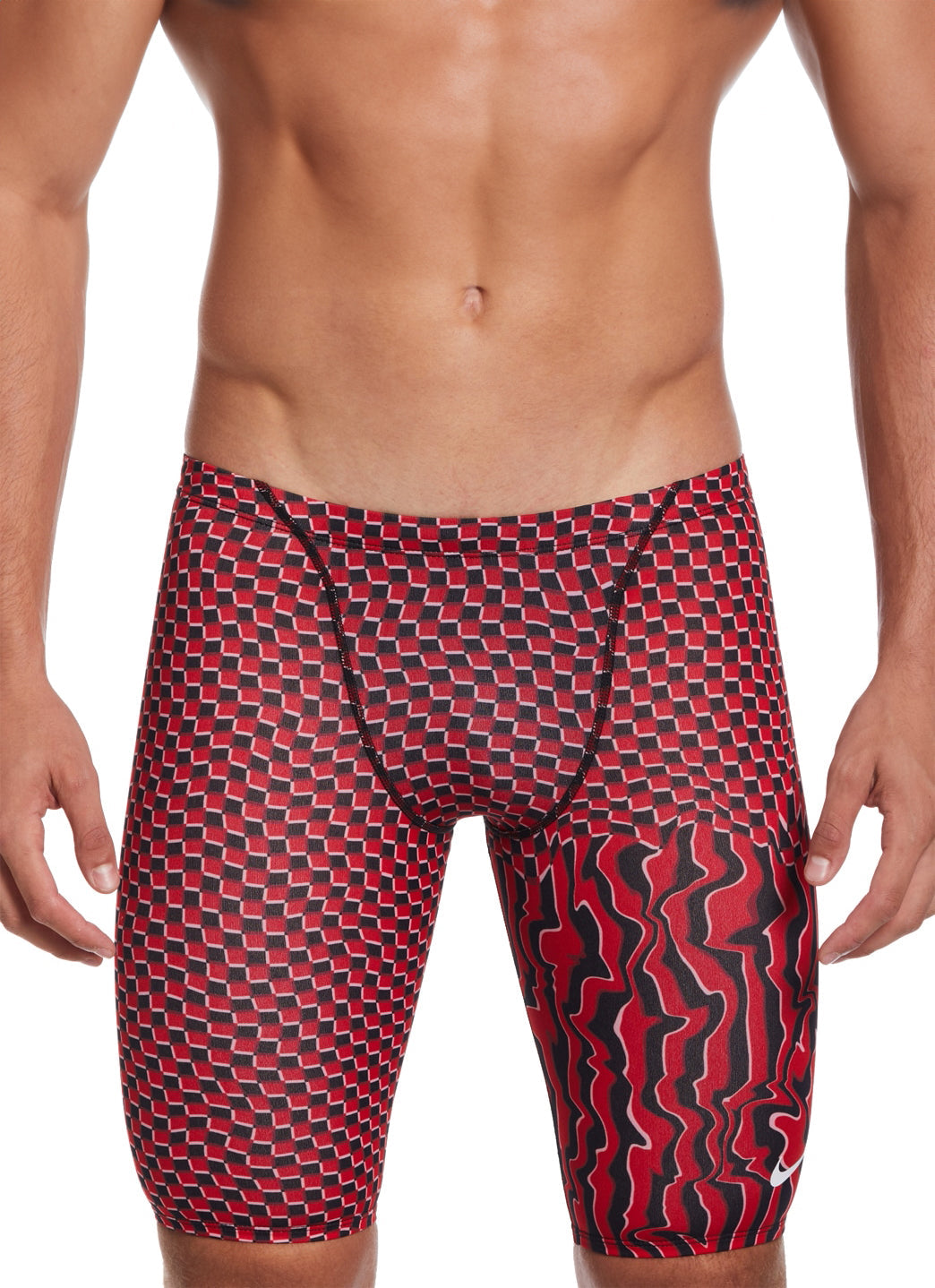 Nike Men's Drippy Check Jammer Swimsuit