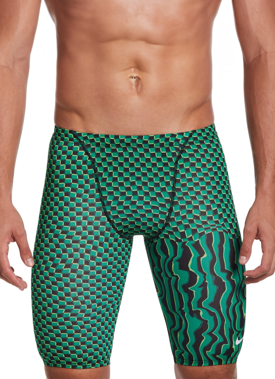 Nike Men's Drippy Check Jammer Swimsuit