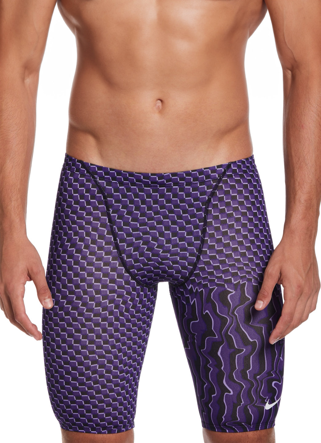 Nike Men's Drippy Check Jammer Swimsuit