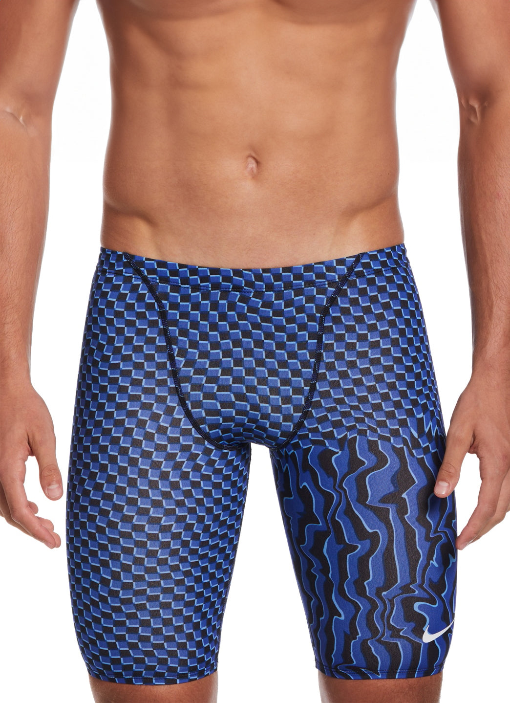 Nike Men's Drippy Check Jammer Swimsuit