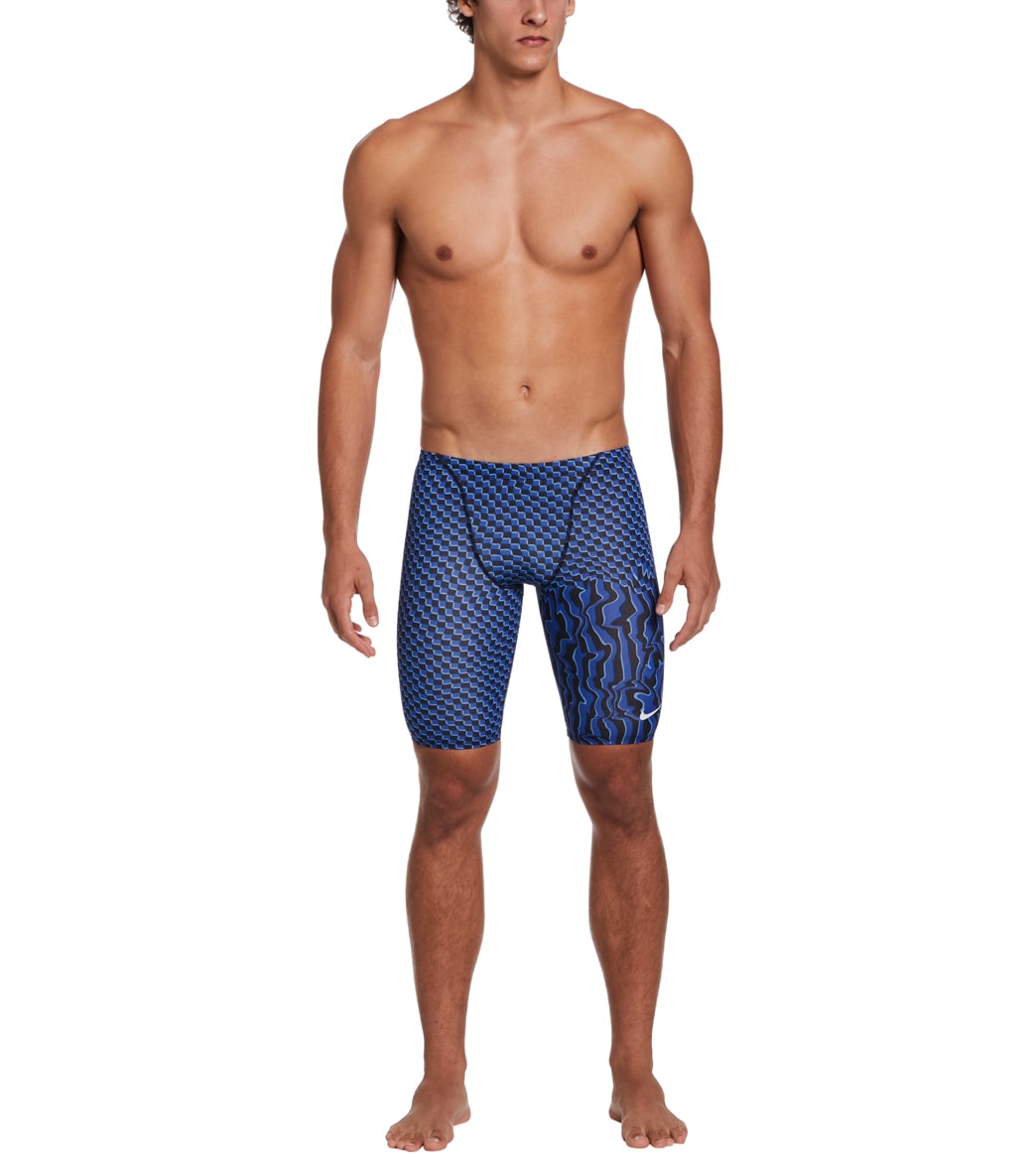 Nike Men's Drippy Check Jammer Swimsuit