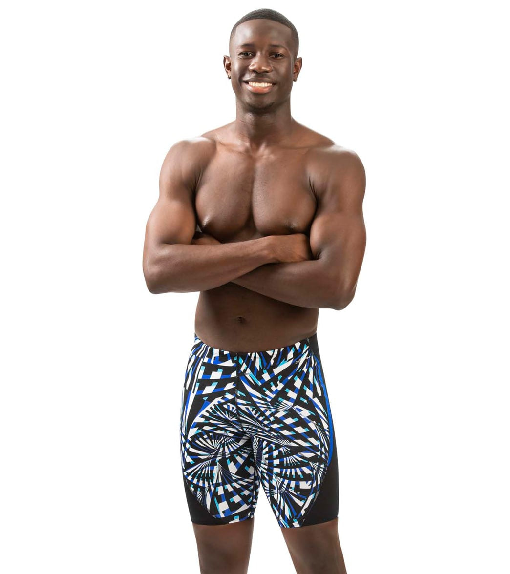 Dolfin Men's Reliance Atomic Print Color Block Jammer Swimsuit