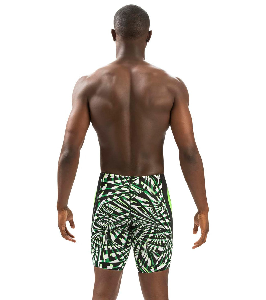 Dolfin Men's Reliance Atomic Print Color Block Jammer Swimsuit