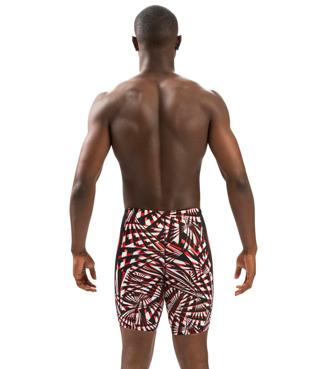 Dolfin Men's Reliance Atomic Print Color Block Jammer Swimsuit