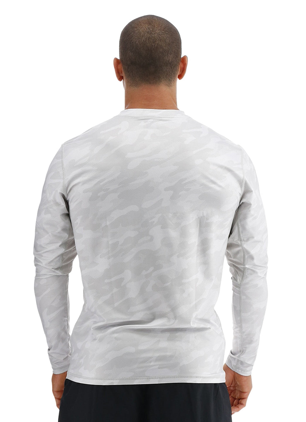 TYR Men's Camohex SunDefense Long Sleeve Vented UPF 50+ Swim Shirt