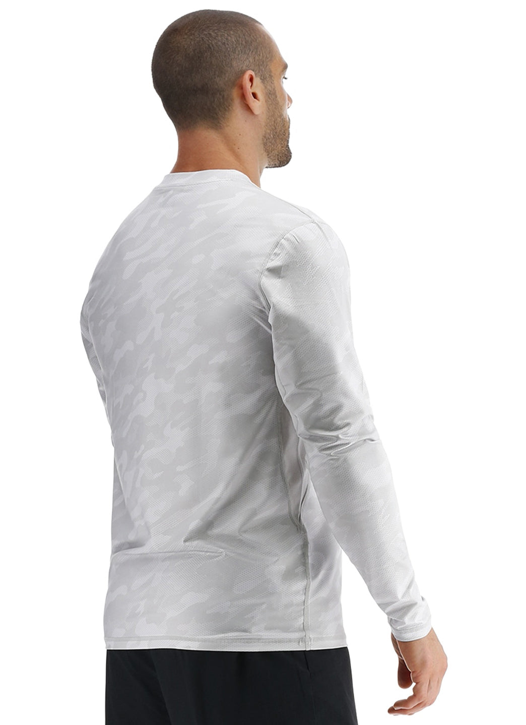 TYR Men's Camohex SunDefense Long Sleeve Vented UPF 50+ Swim Shirt