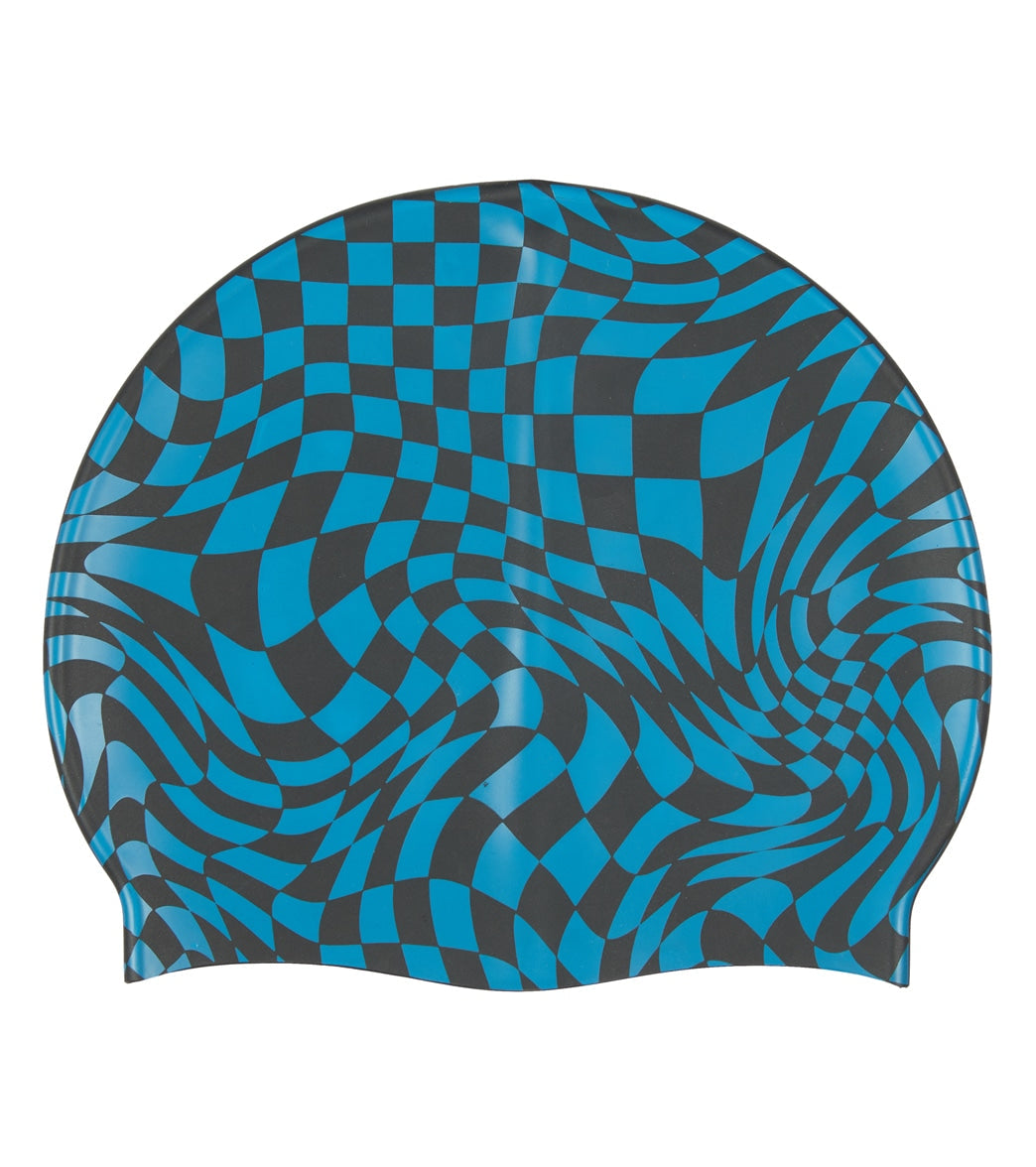 Sporti Checkmate Silicone Swim Cap