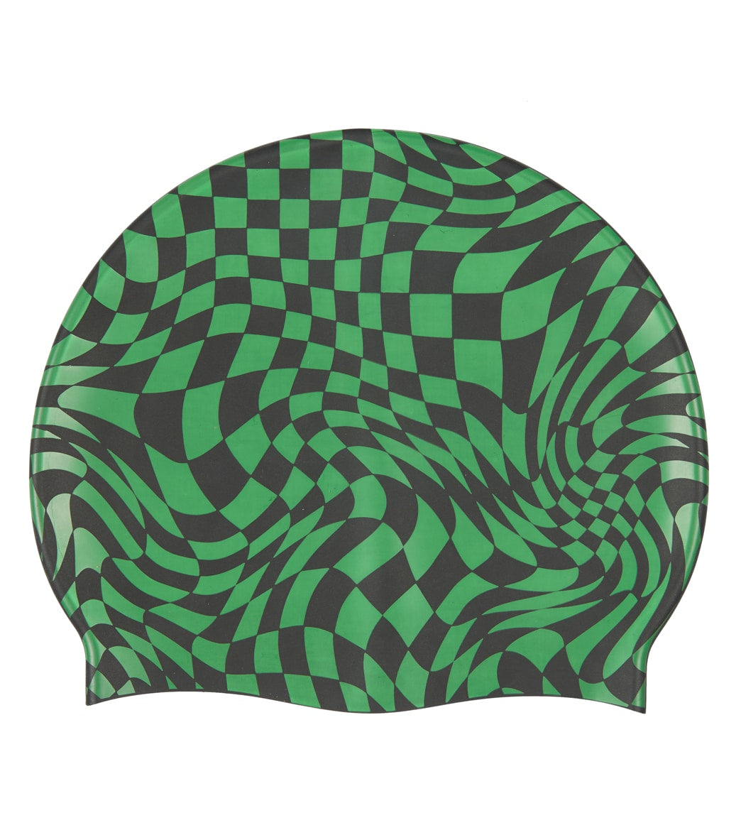 Sporti Checkmate Silicone Swim Cap