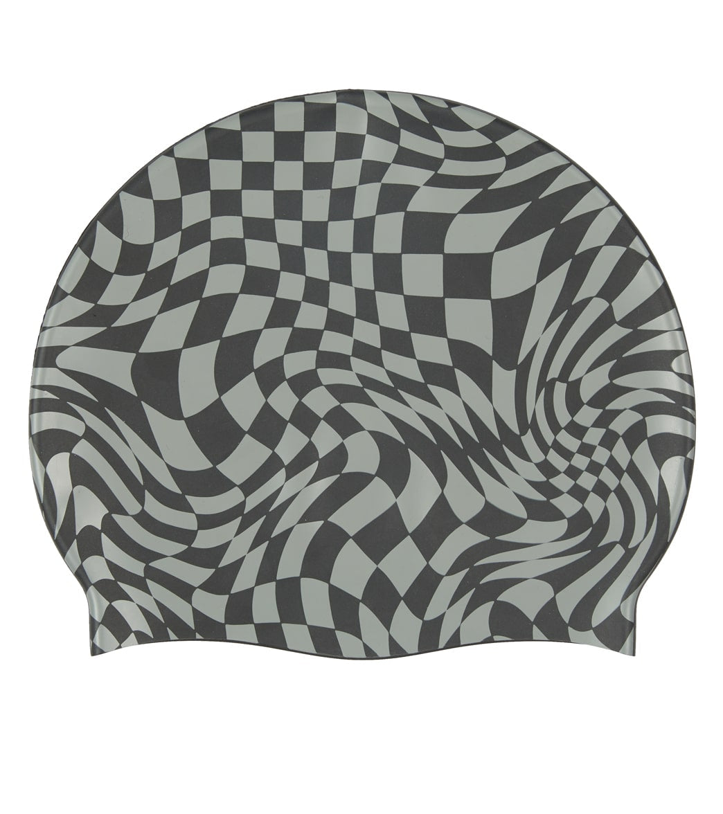 Sporti Checkmate Silicone Swim Cap