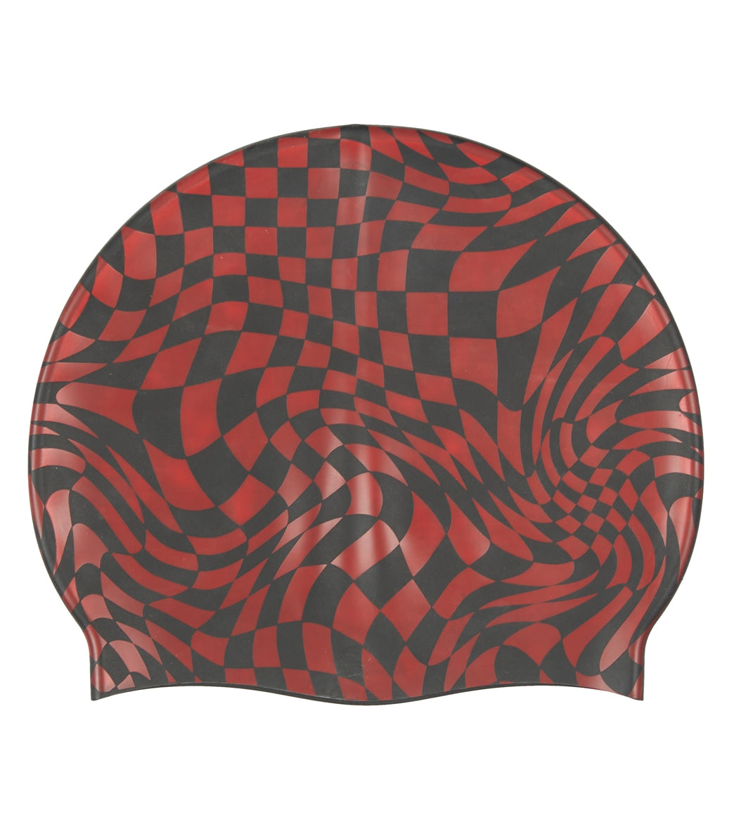 Sporti Checkmate Silicone Swim Cap