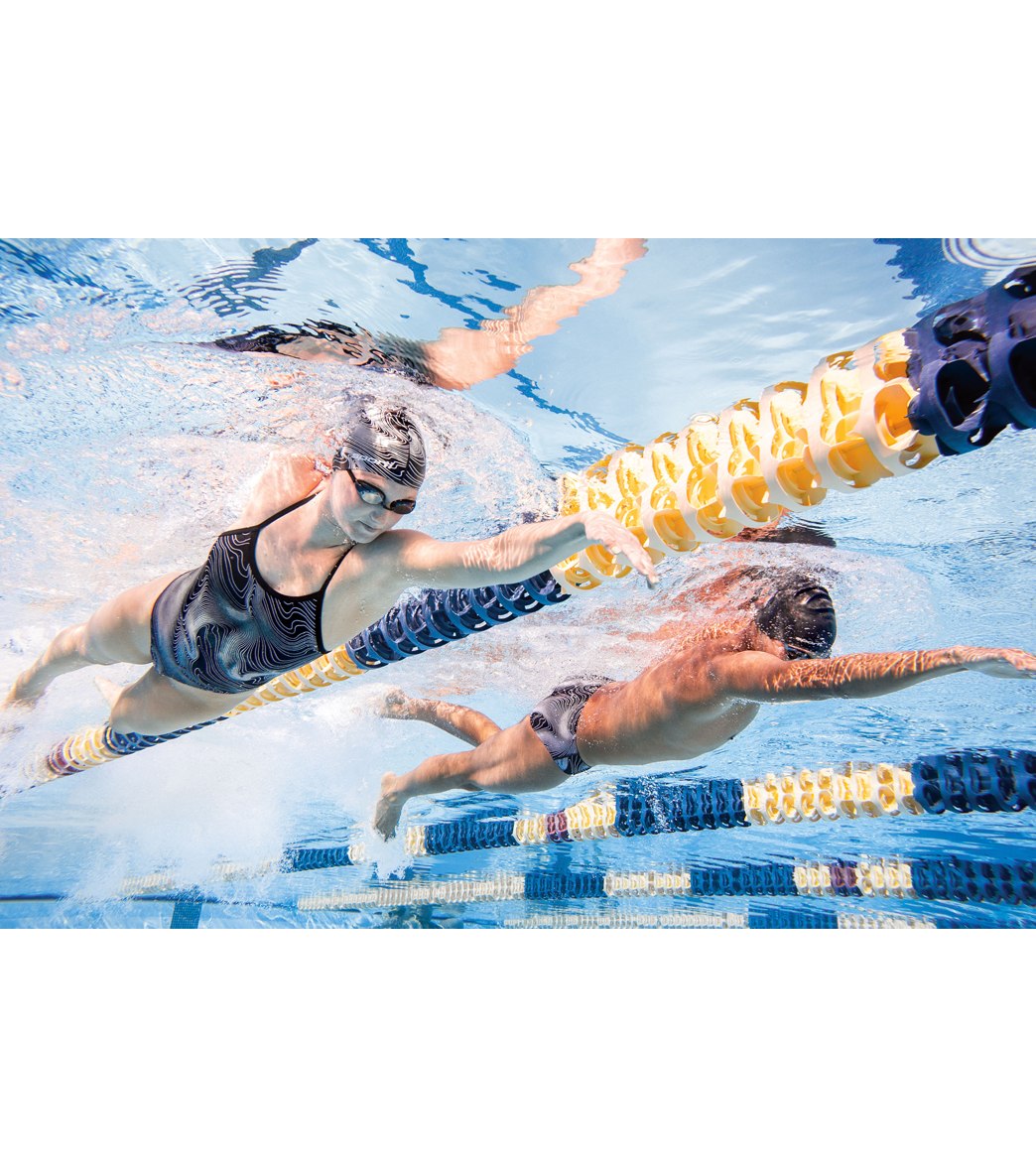 Sporti Sonar Waves Silicone Swim Cap