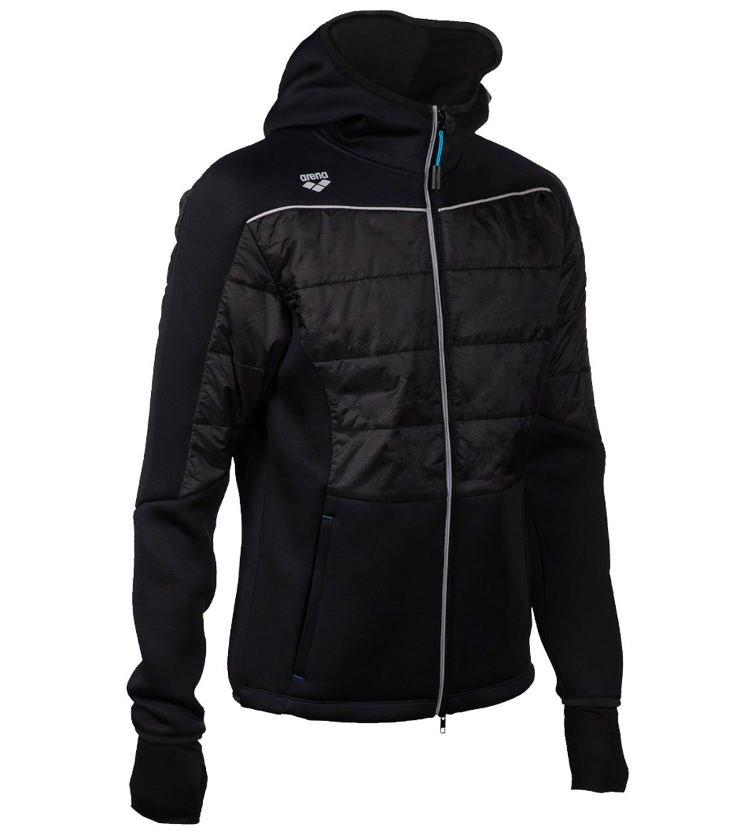 Arena Unisex Team Half-Quilted Hooded Front Zip Jacket