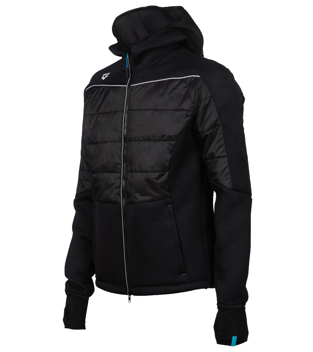 Arena Unisex Team Half-Quilted Hooded Front Zip Jacket